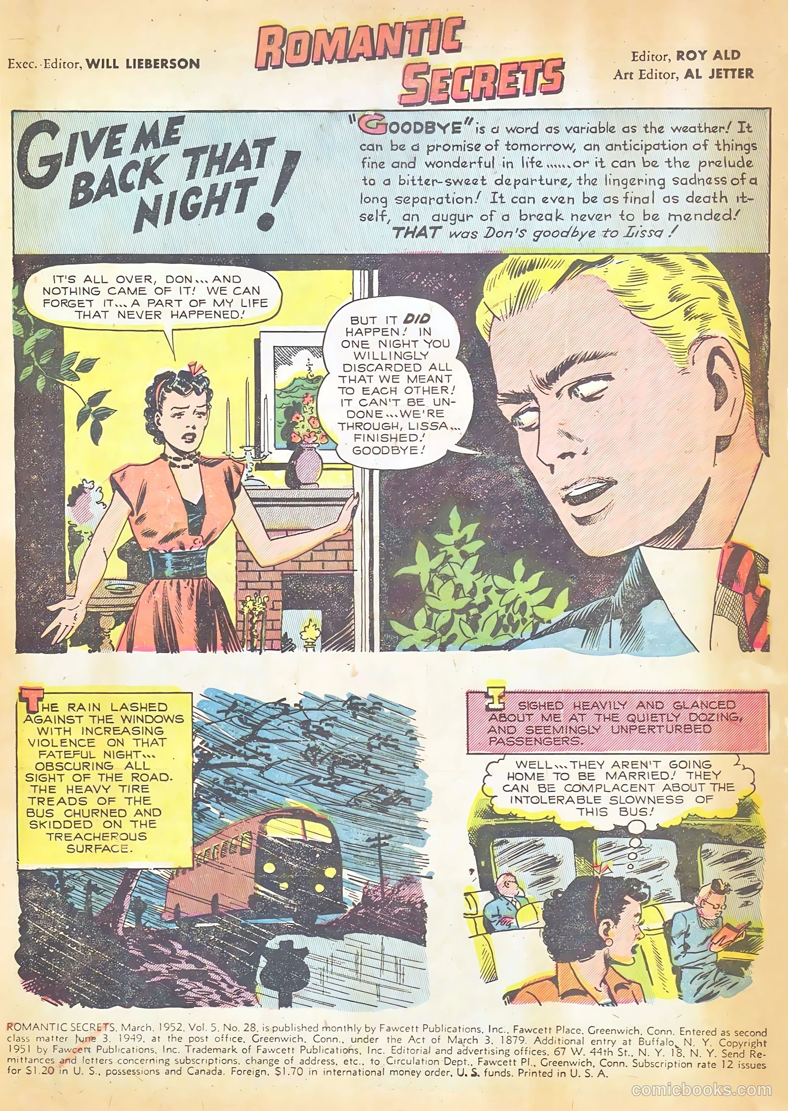 Romantic Secrets #28 (1952) — page 3 of 36