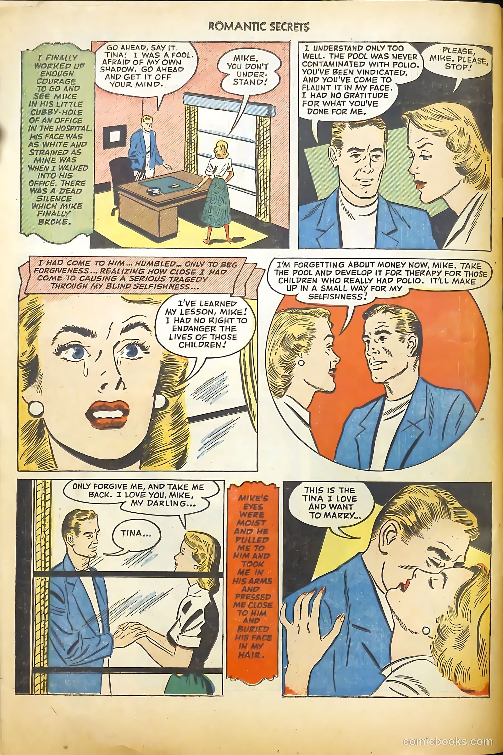 Romantic Secrets #30 (1952) — page 34 of 36