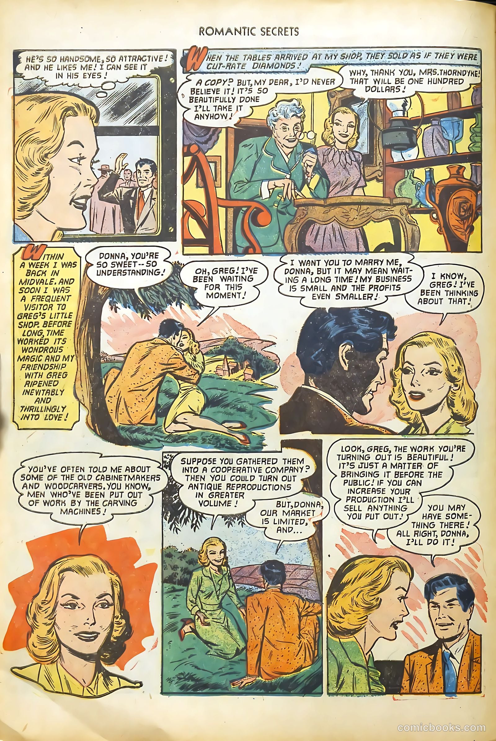 Romantic Secrets #31 (1952) — page 16 of 36