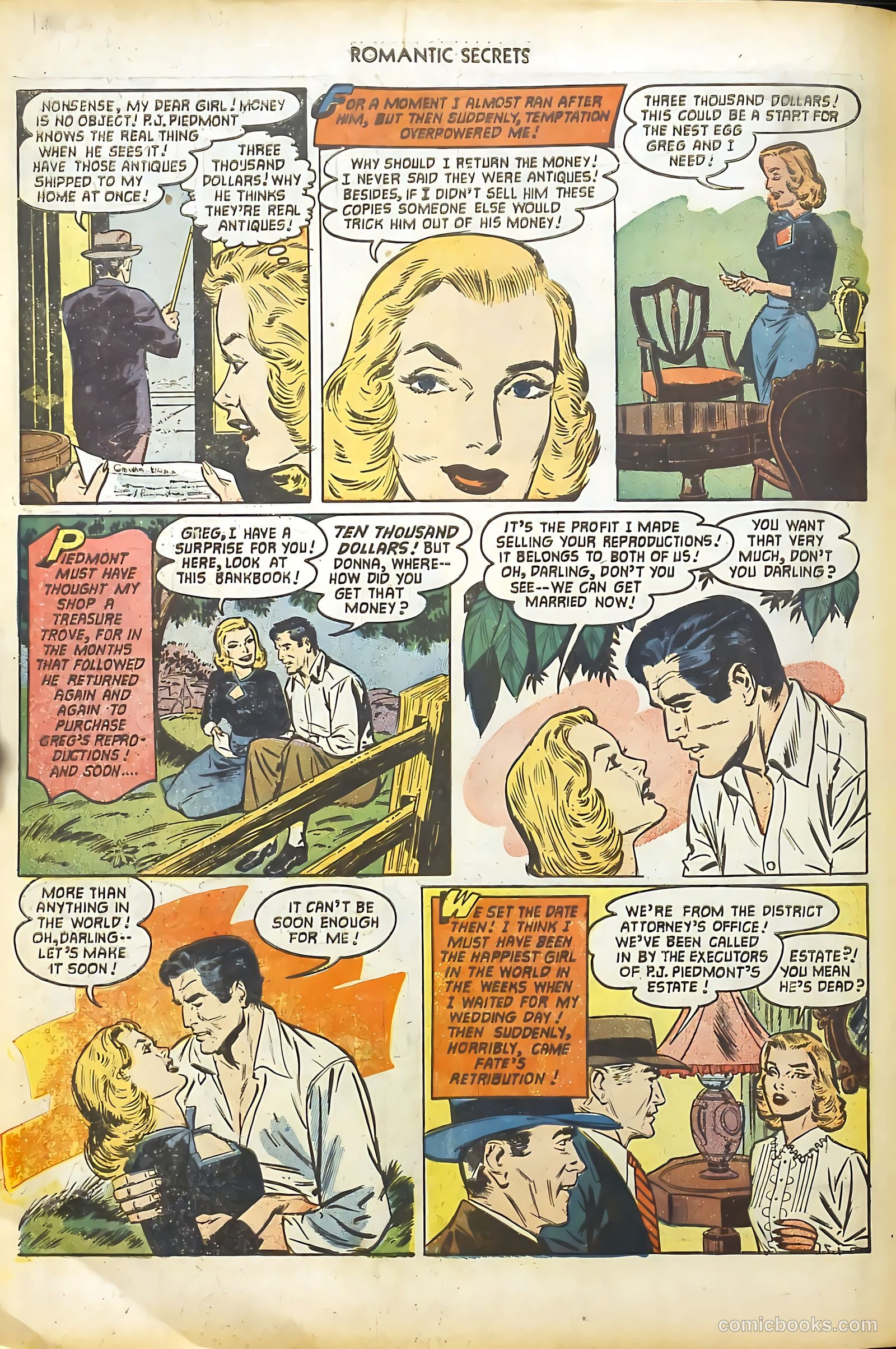 Romantic Secrets #31 (1952) — page 18 of 36