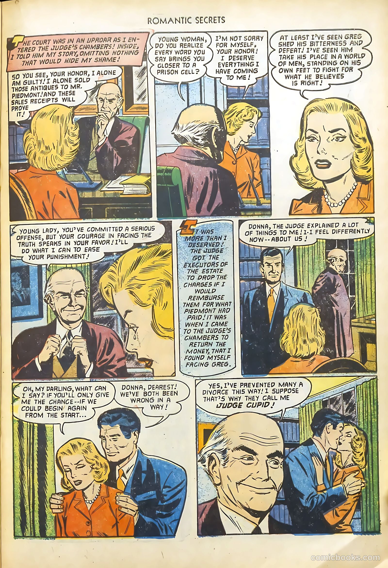 Romantic Secrets #31 (1952) — page 21 of 36