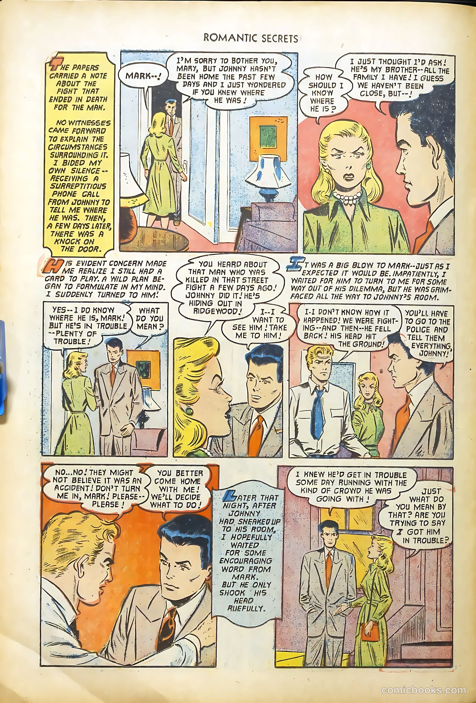 Romantic Secrets #31 (1952) — page 32 of 36