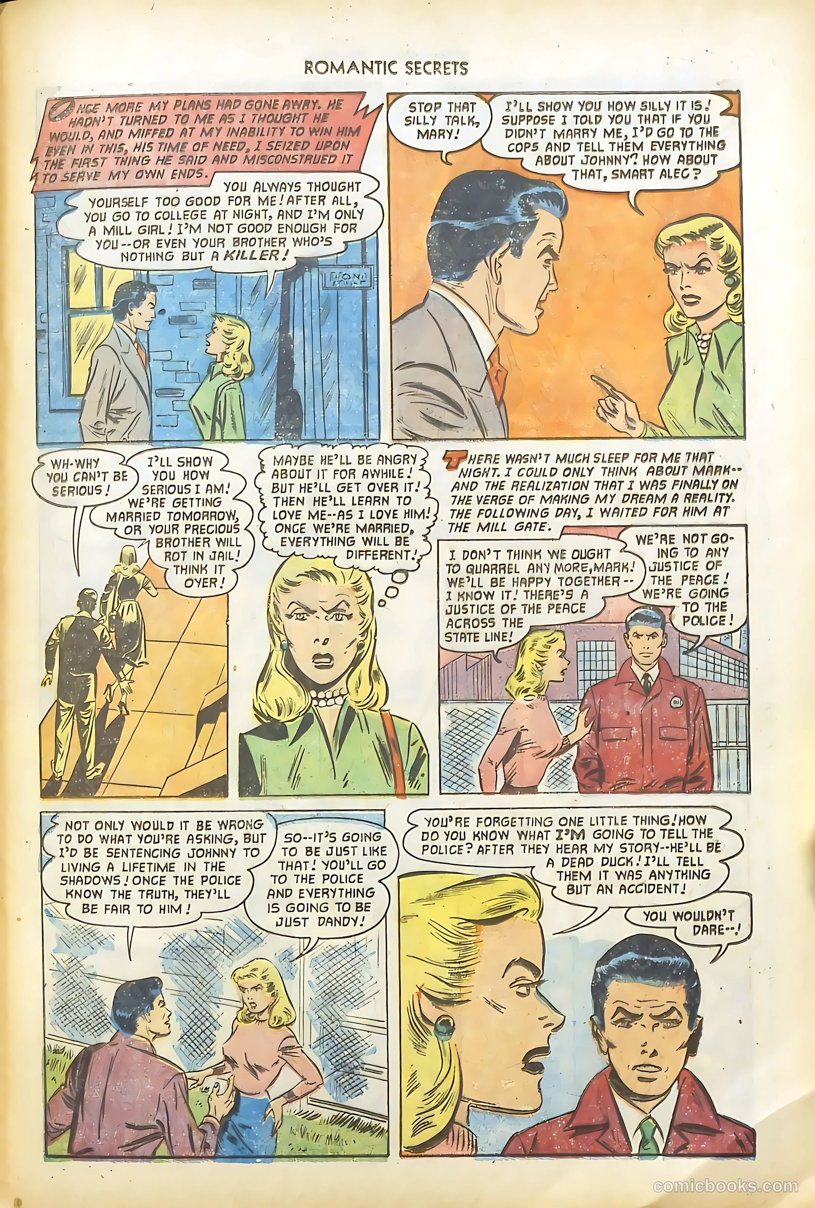 Romantic Secrets #31 (1952) — page 33 of 36