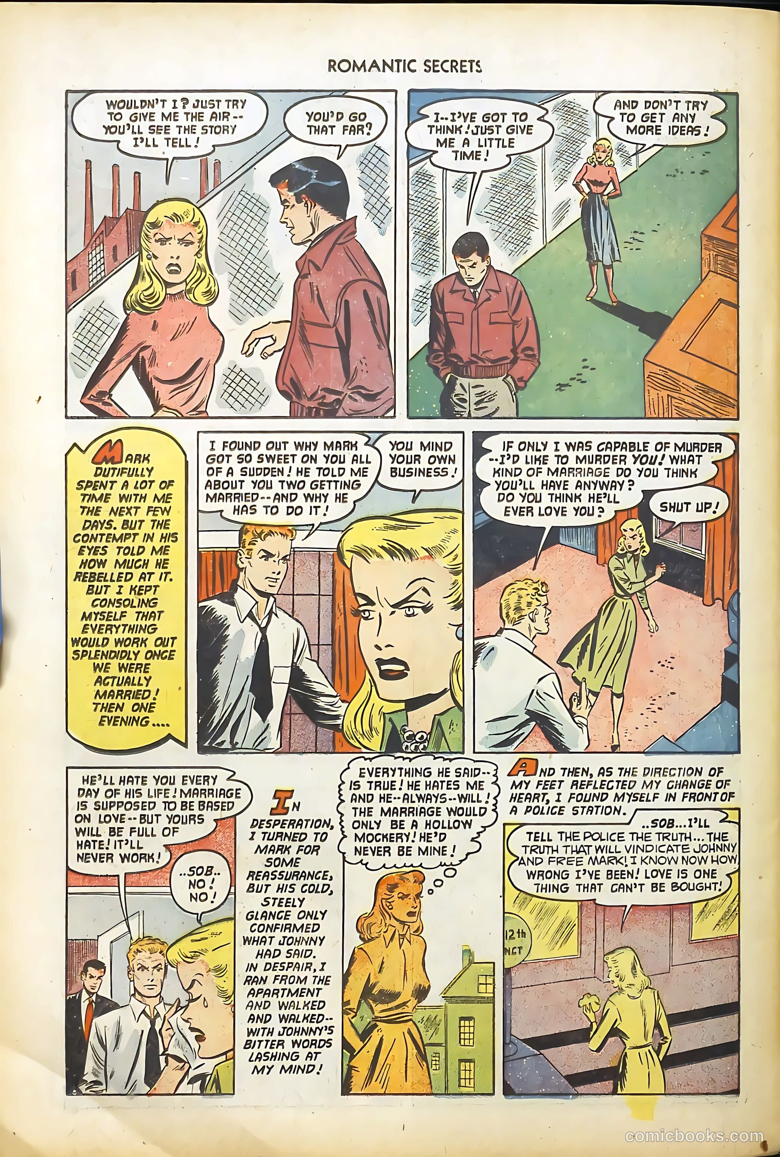 Romantic Secrets #31 (1952) — page 34 of 36