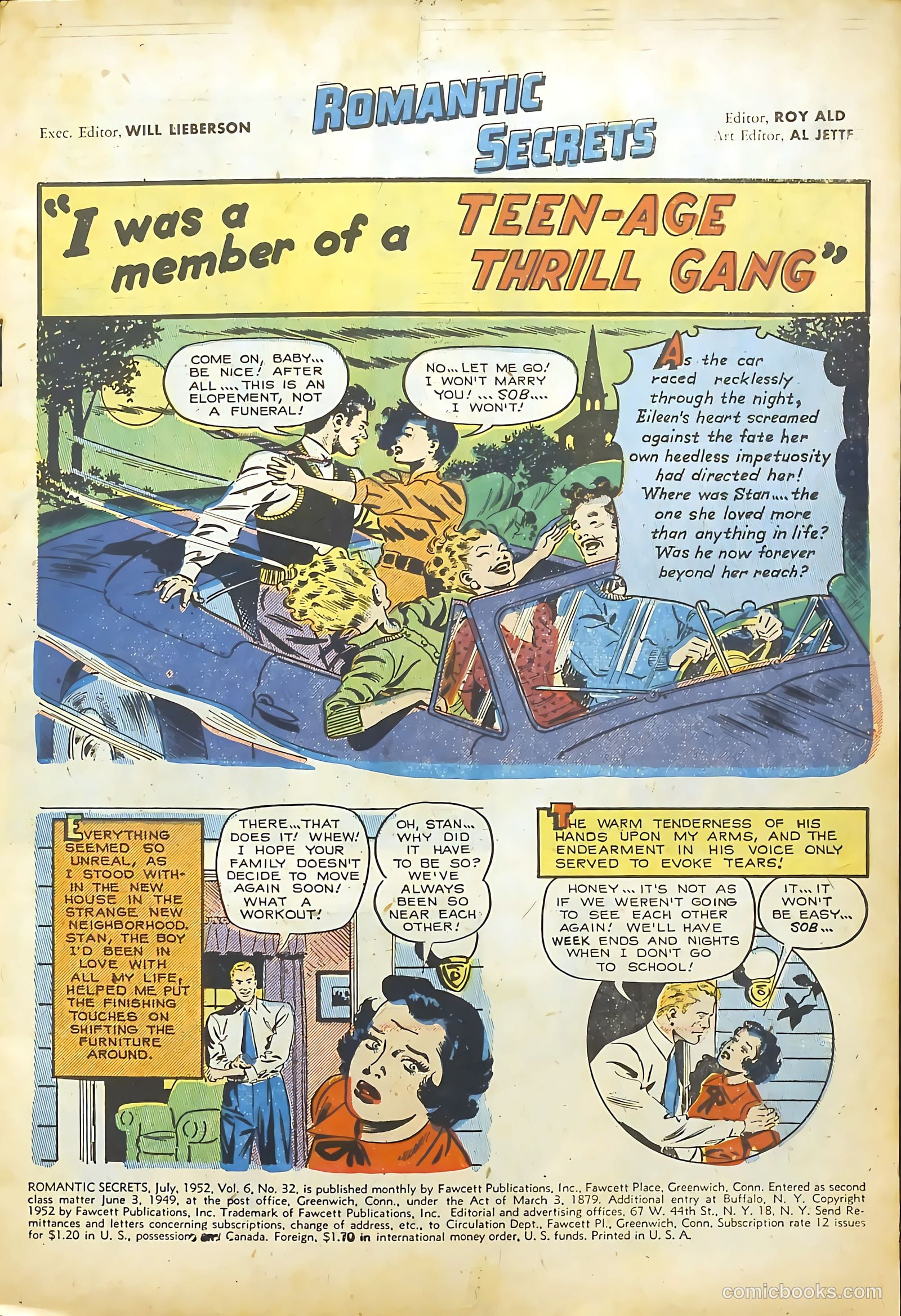 Romantic Secrets #32 (1952) — page 3 of 36
