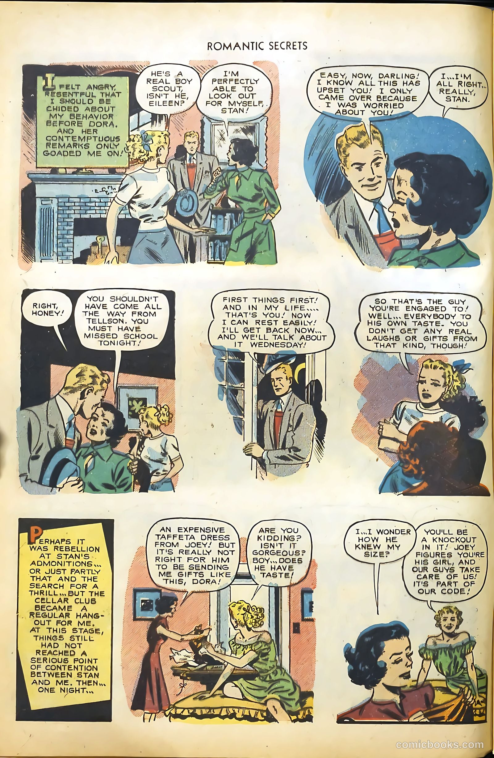 Romantic Secrets #32 (1952) — page 8 of 36