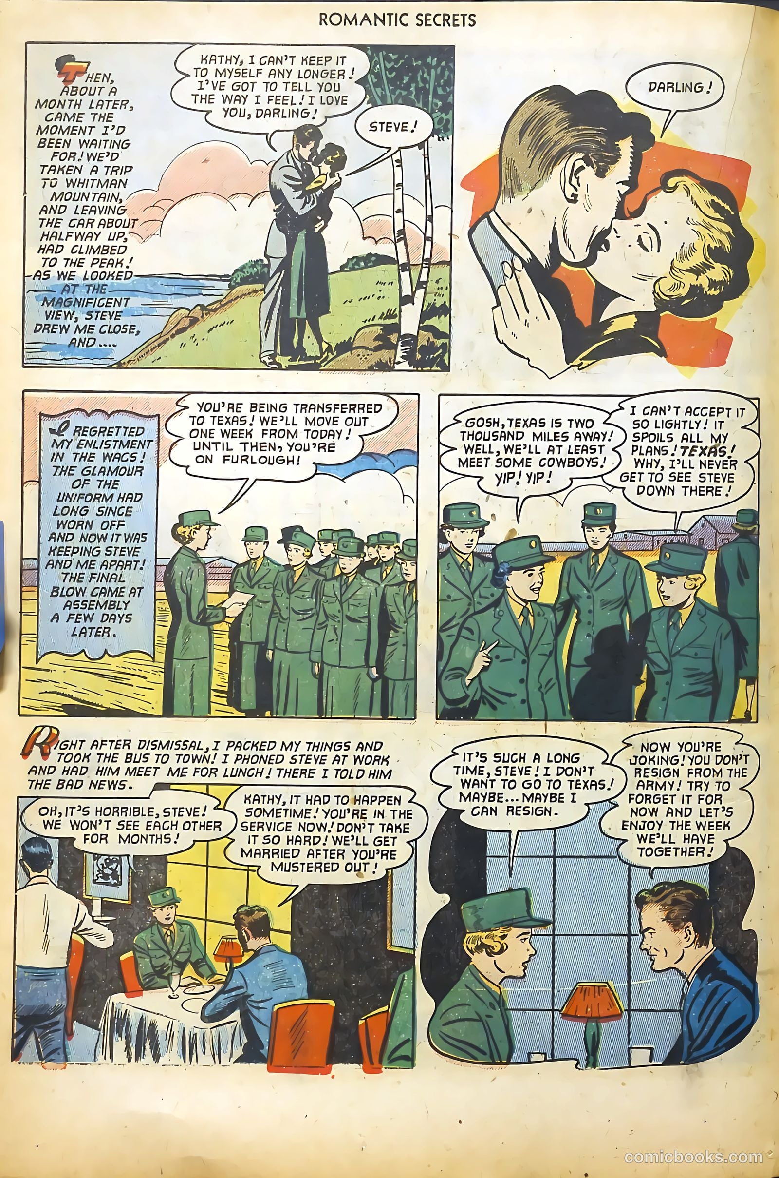 Romantic Secrets #32 (1952) — page 18 of 36