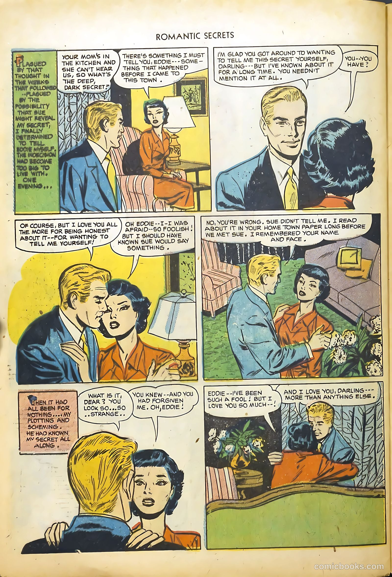 Romantic Secrets #32 (1952) — page 32 of 36