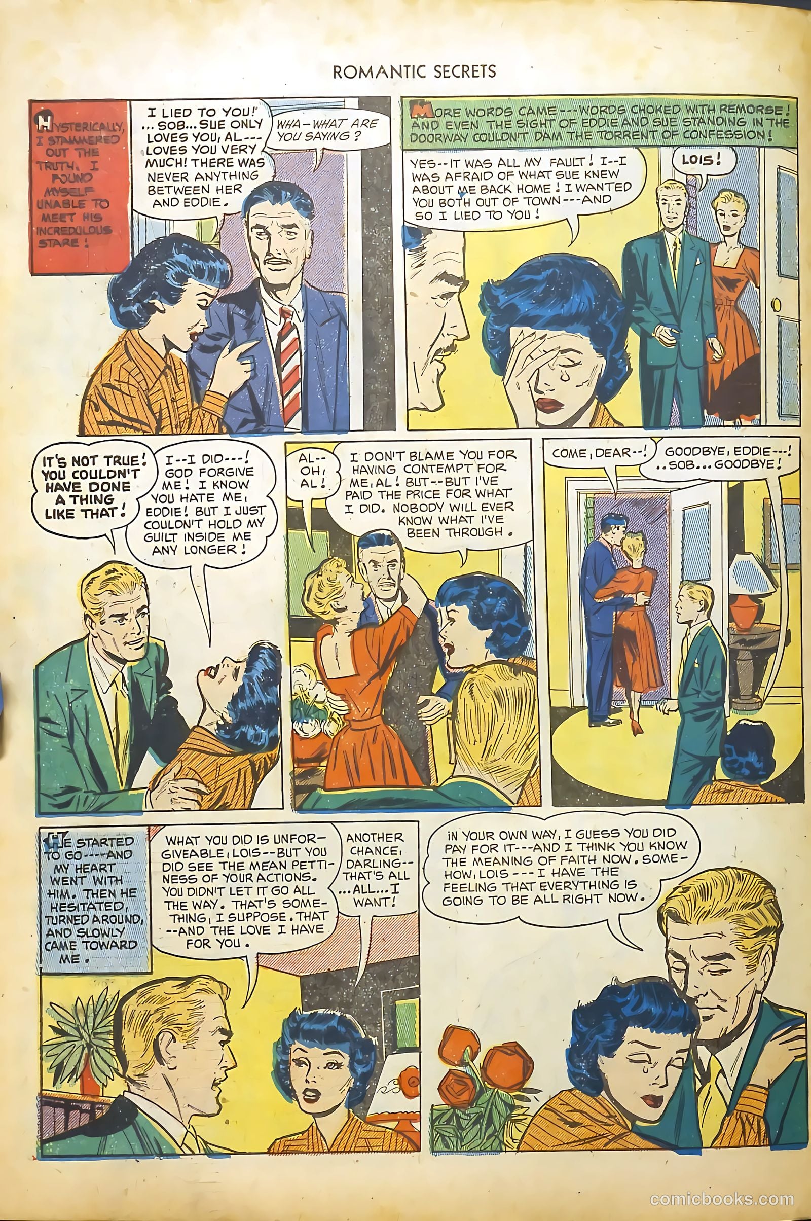 Romantic Secrets #32 (1952) — page 34 of 36