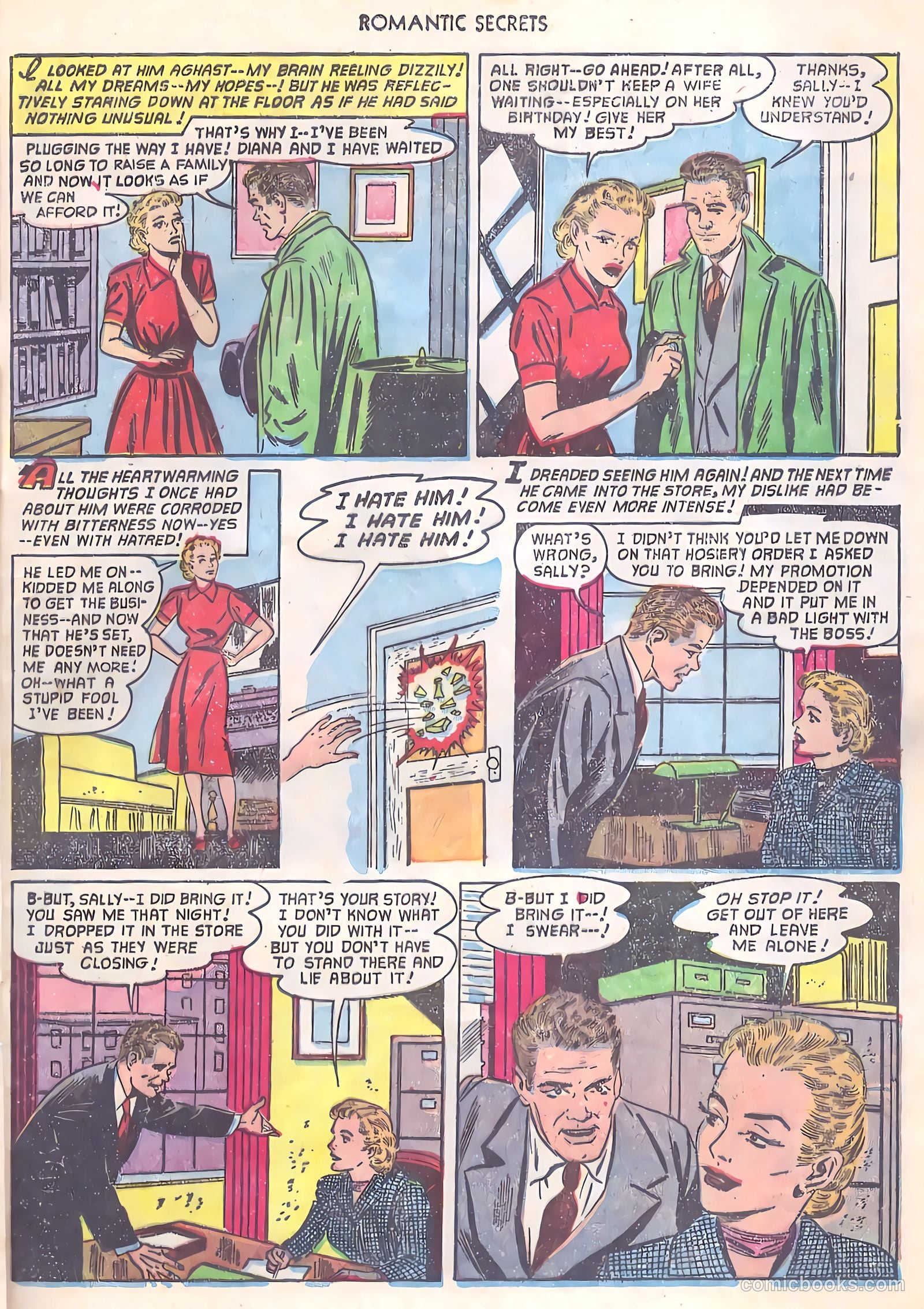 Romantic Secrets #33 (1952) — page 21 of 36