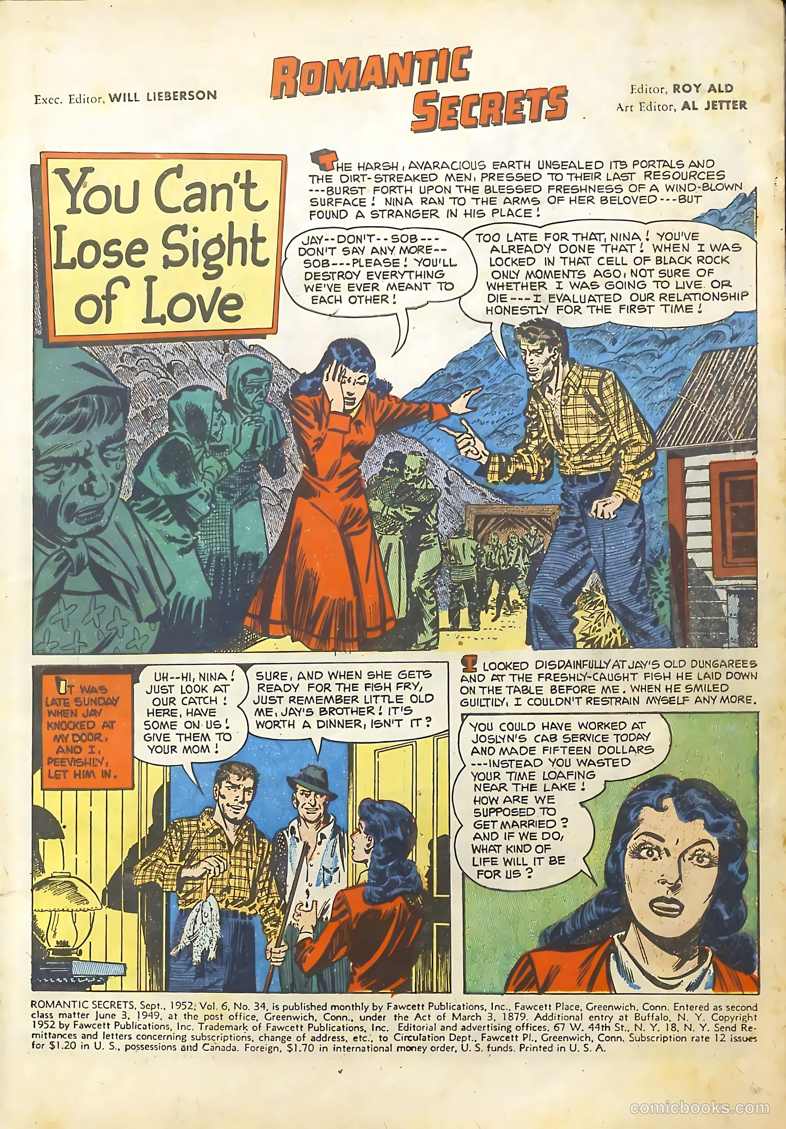 Romantic Secrets #34 (1952) — page 3 of 36