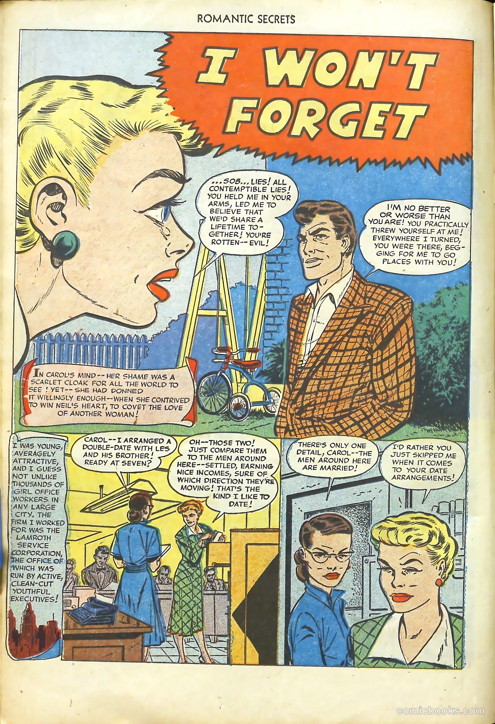 Romantic Secrets #34 (1952) — page 14 of 36