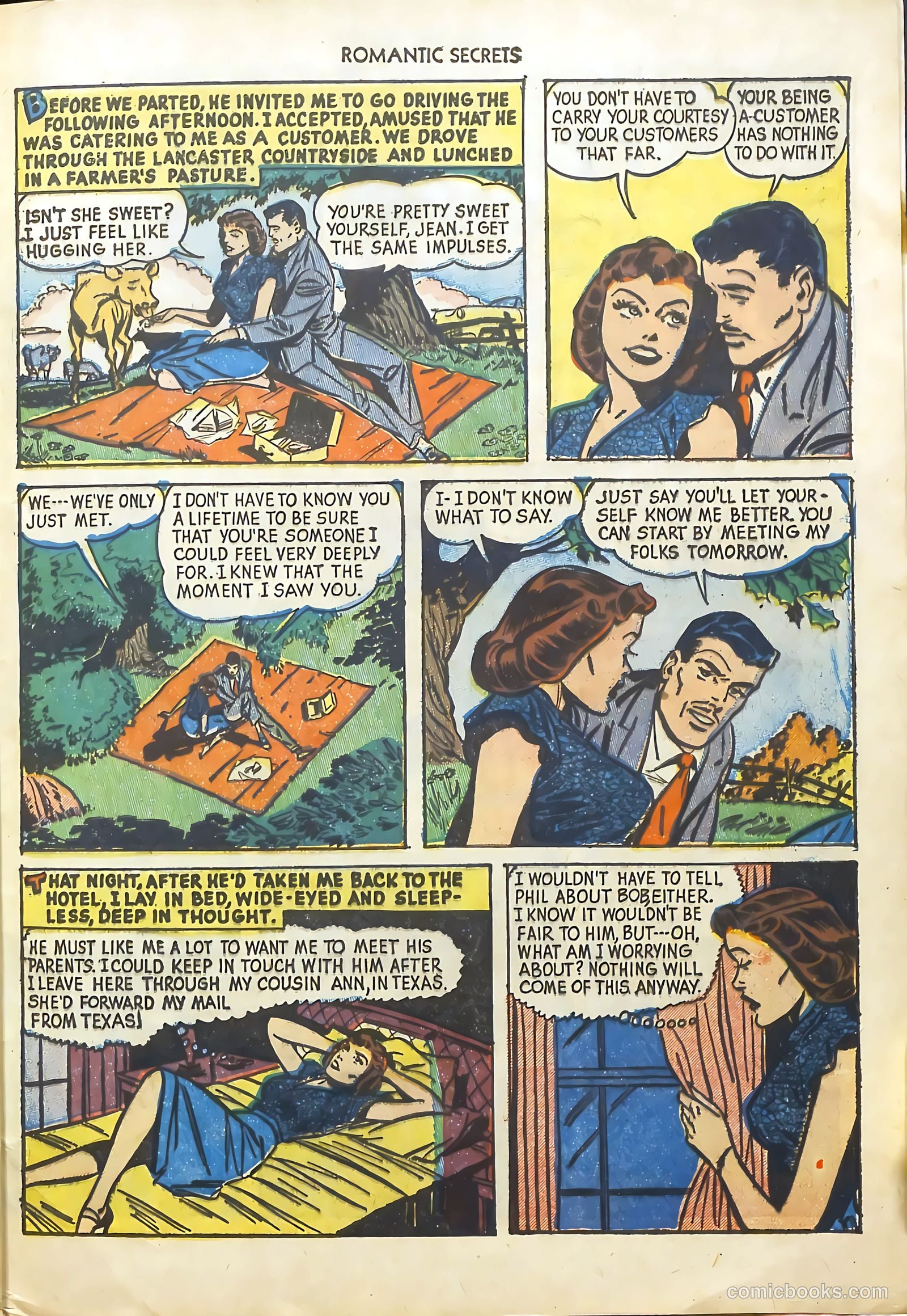 Romantic Secrets #34 (1952) — page 29 of 36