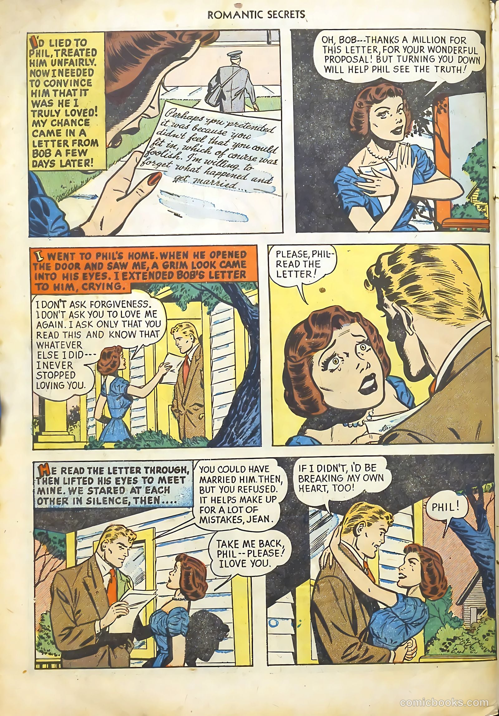 Romantic Secrets #34 (1952) — page 34 of 36