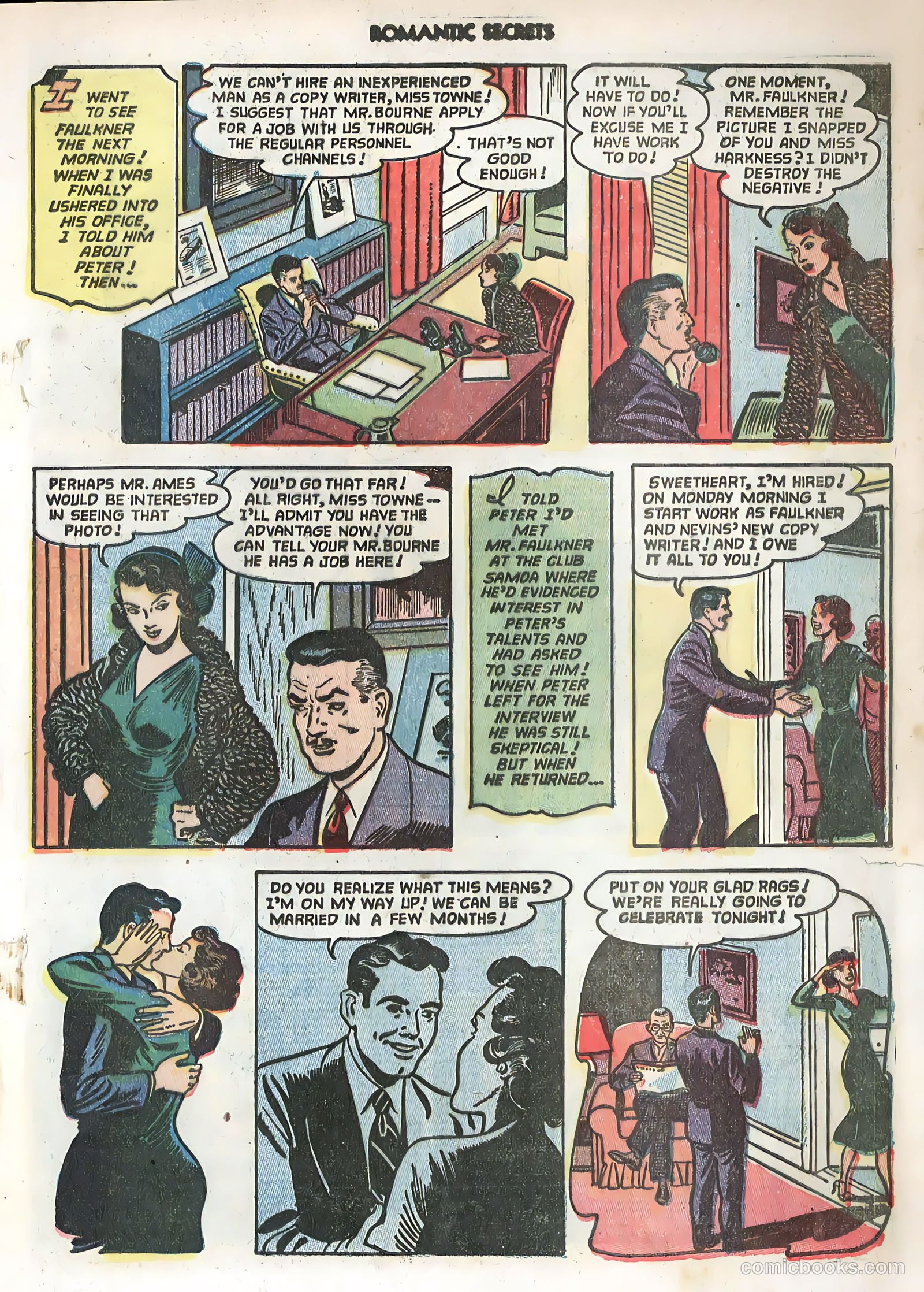 Romantic Secrets #37 (1952) — page 17 of 36