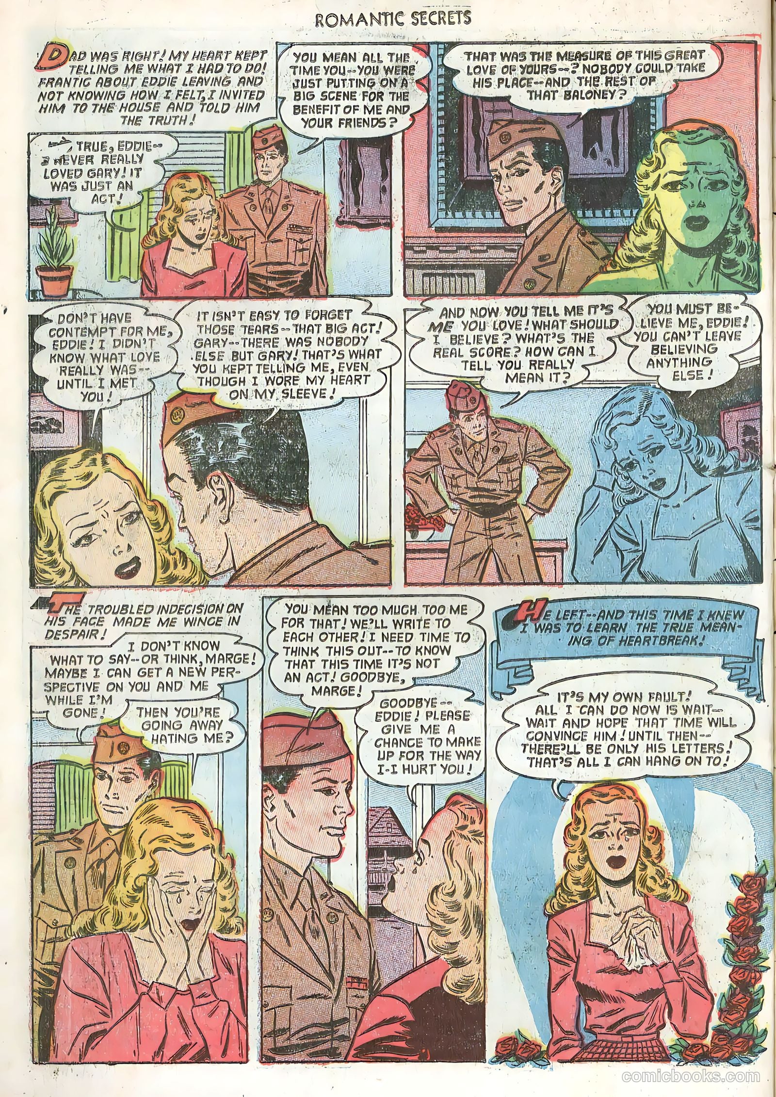 Romantic Secrets #37 (1952) — page 34 of 36