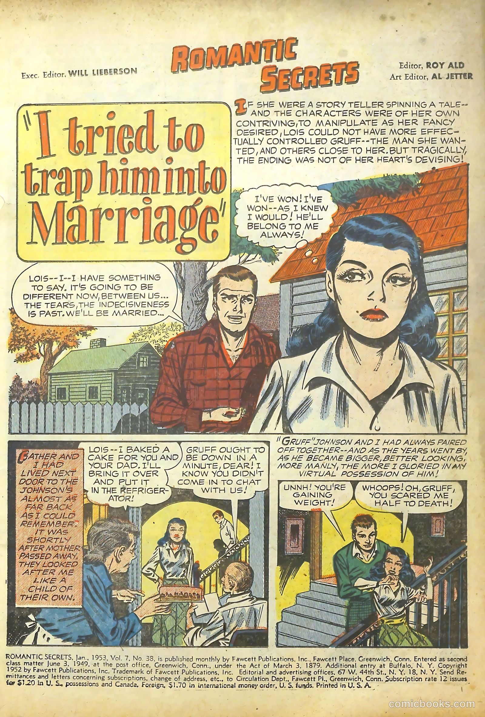 Romantic Secrets #38 (1953) — page 3 of 36