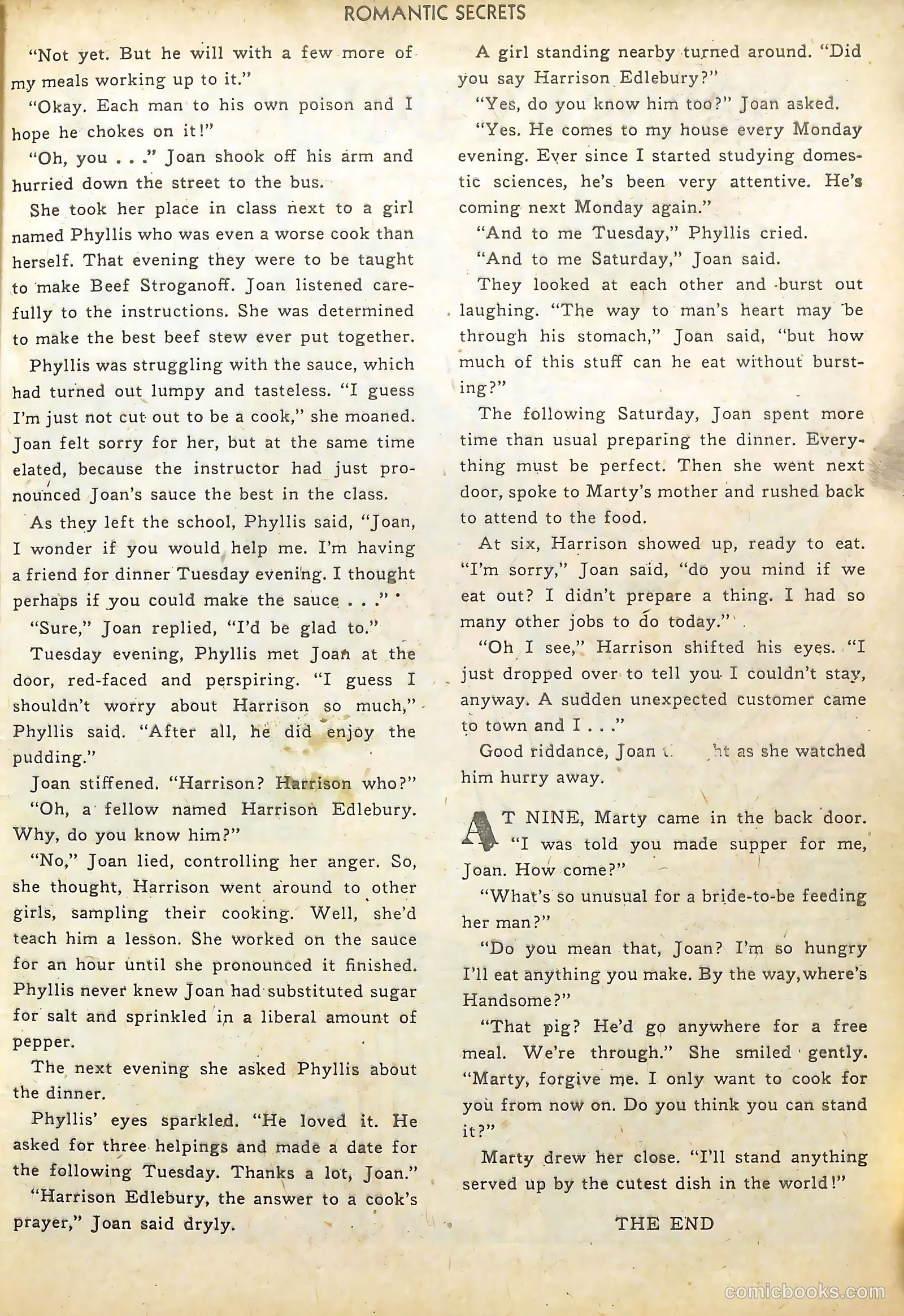 Romantic Secrets #38 (1953) — page 25 of 36