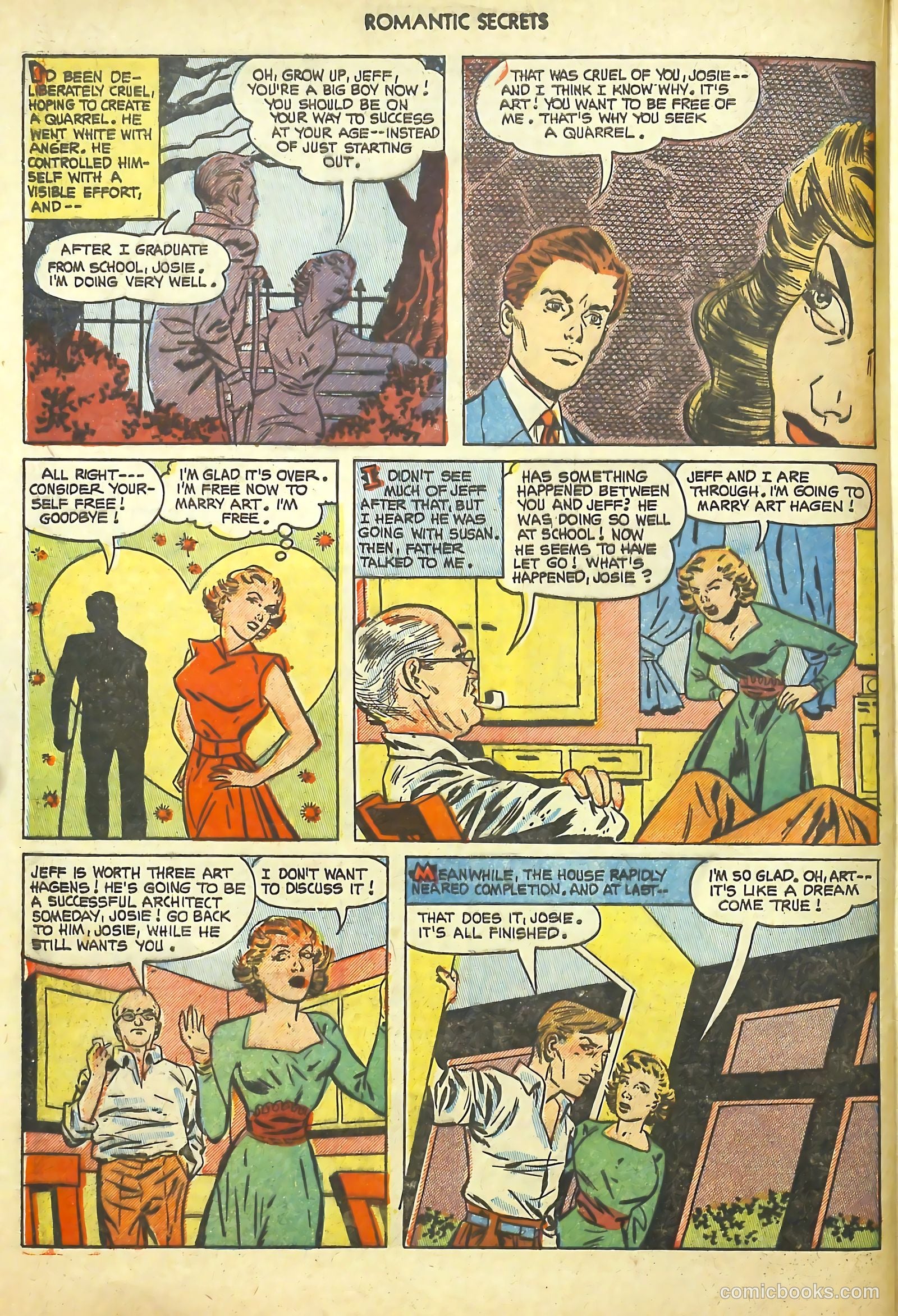 Romantic Secrets #39 (1953) — page 20 of 36