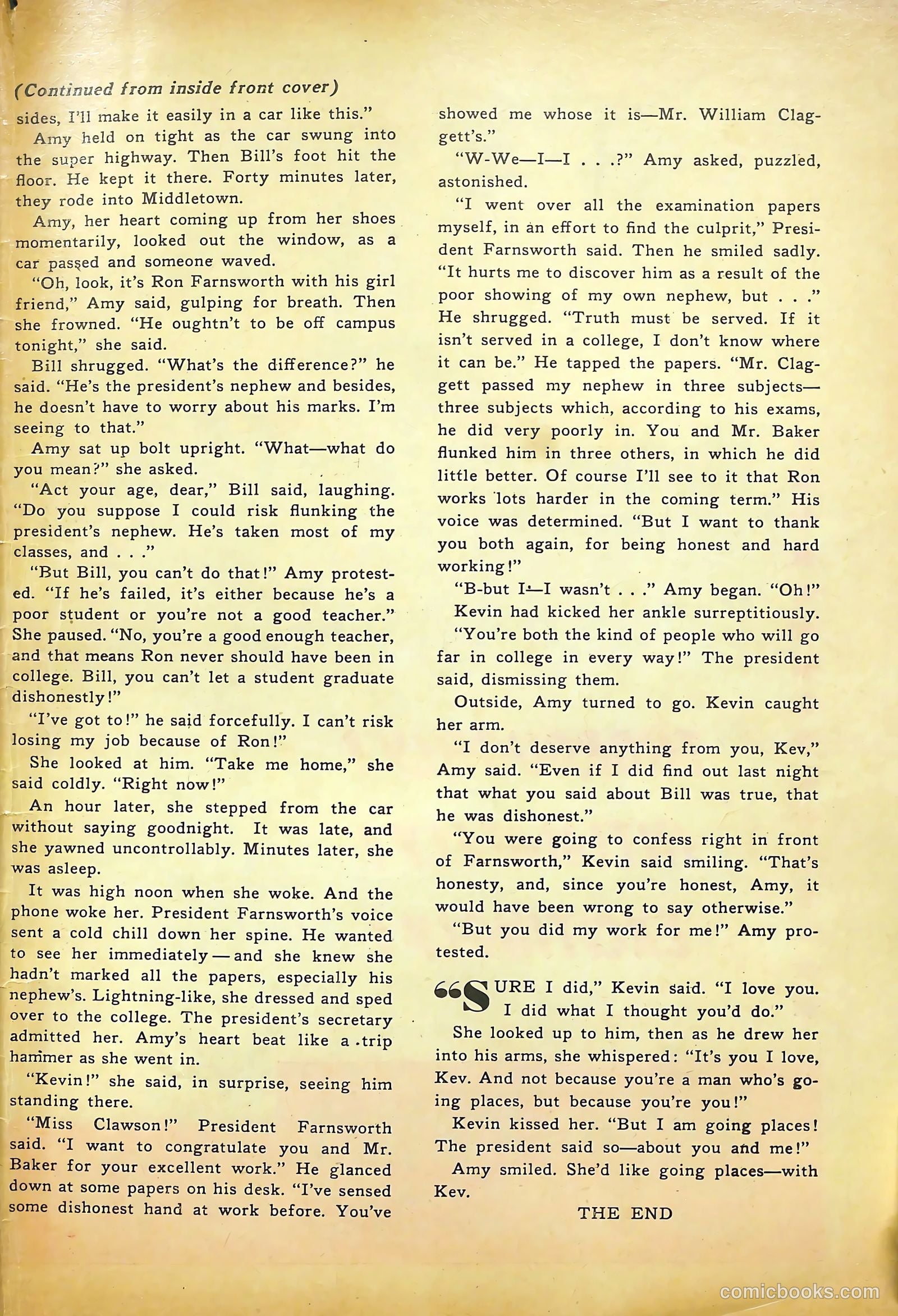 Romantic Secrets #39 (1953) — page 35 of 36
