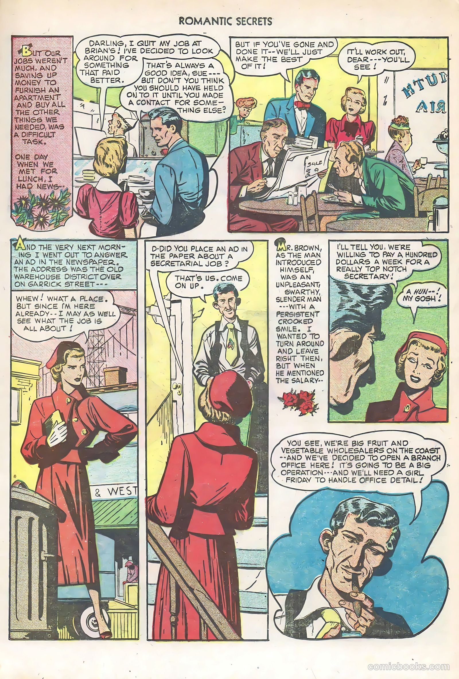 Romantic Secrets #6 (1950) — page 5 of 43