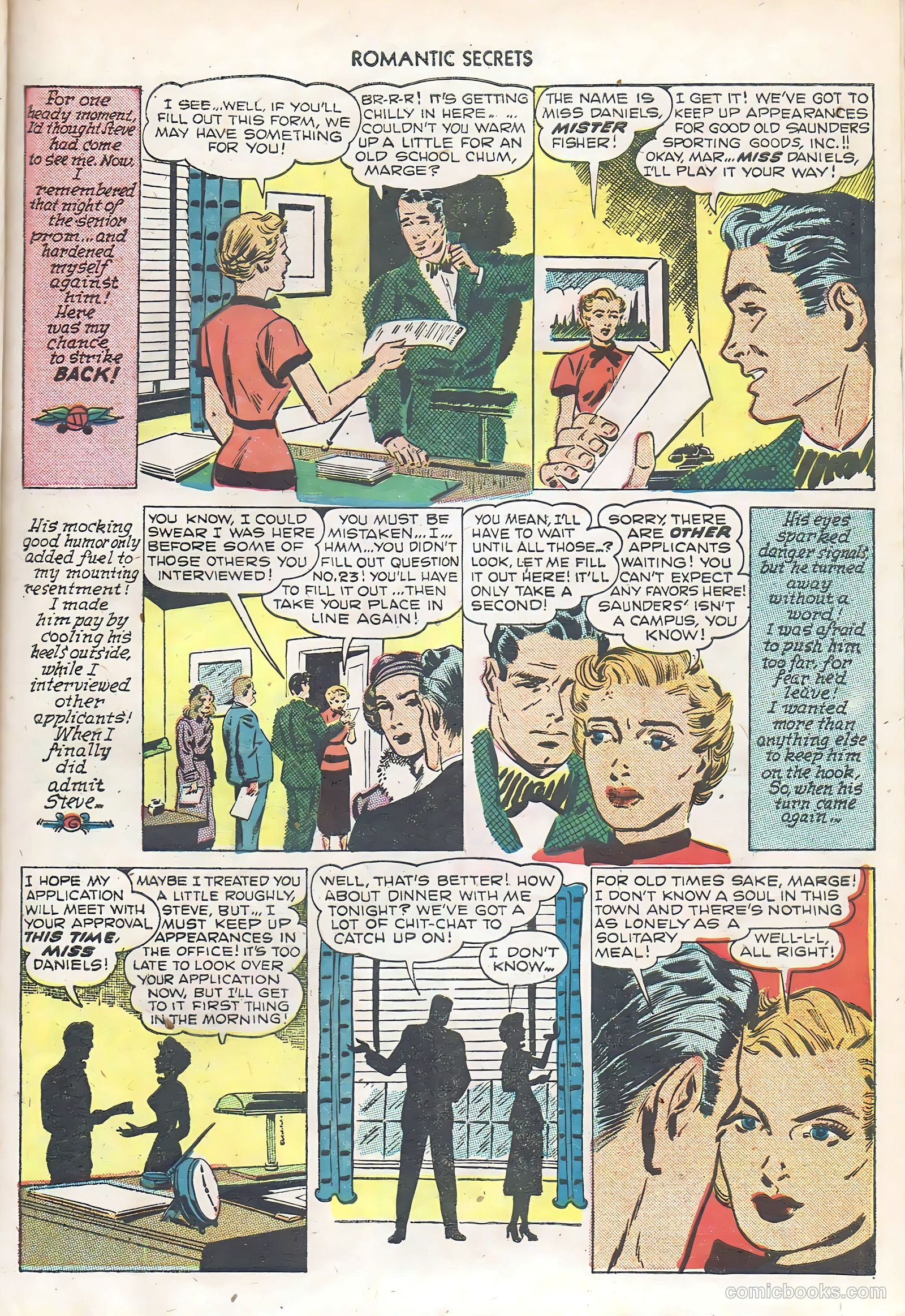Romantic Secrets #6 (1950) — page 21 of 43