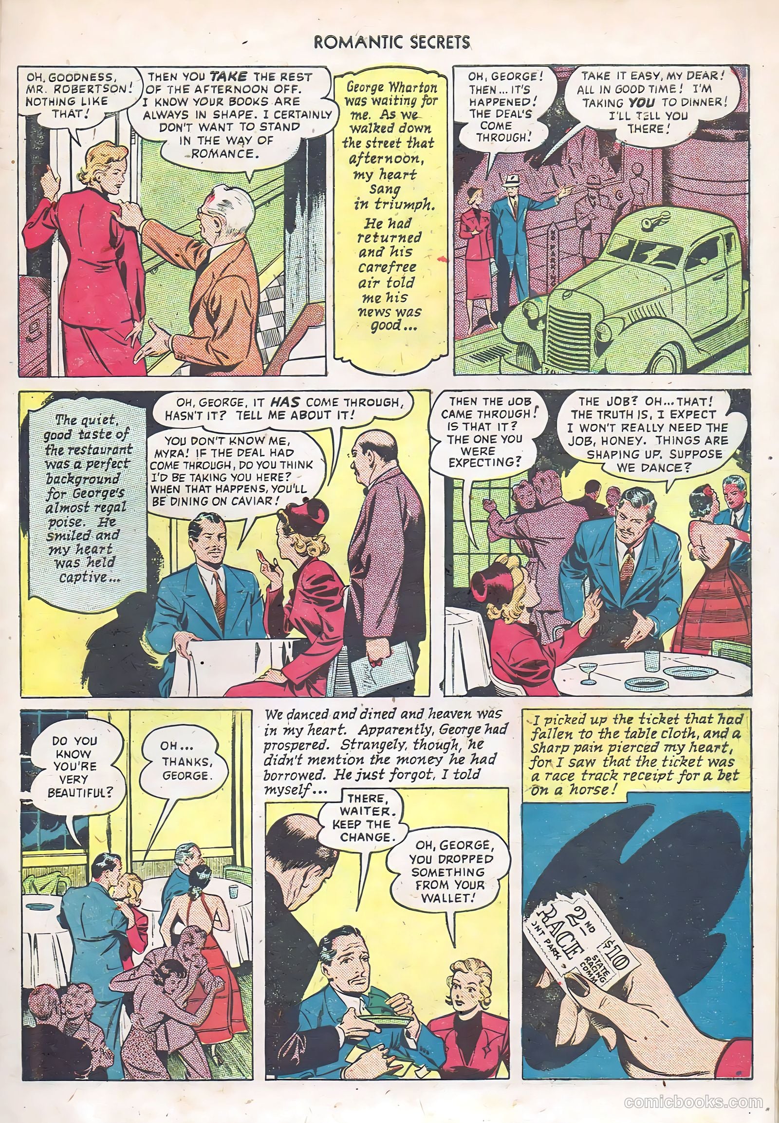 Romantic Secrets #6 (1950) — page 33 of 43