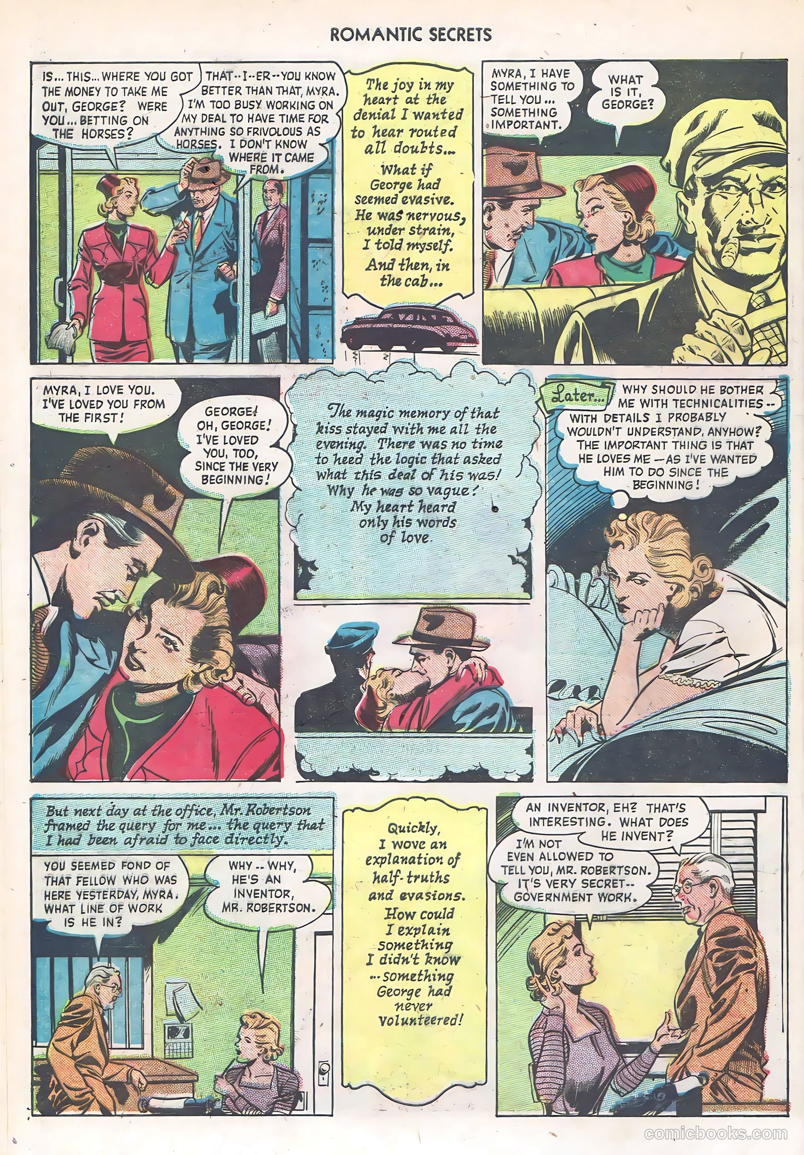Romantic Secrets #6 (1950) — page 34 of 43