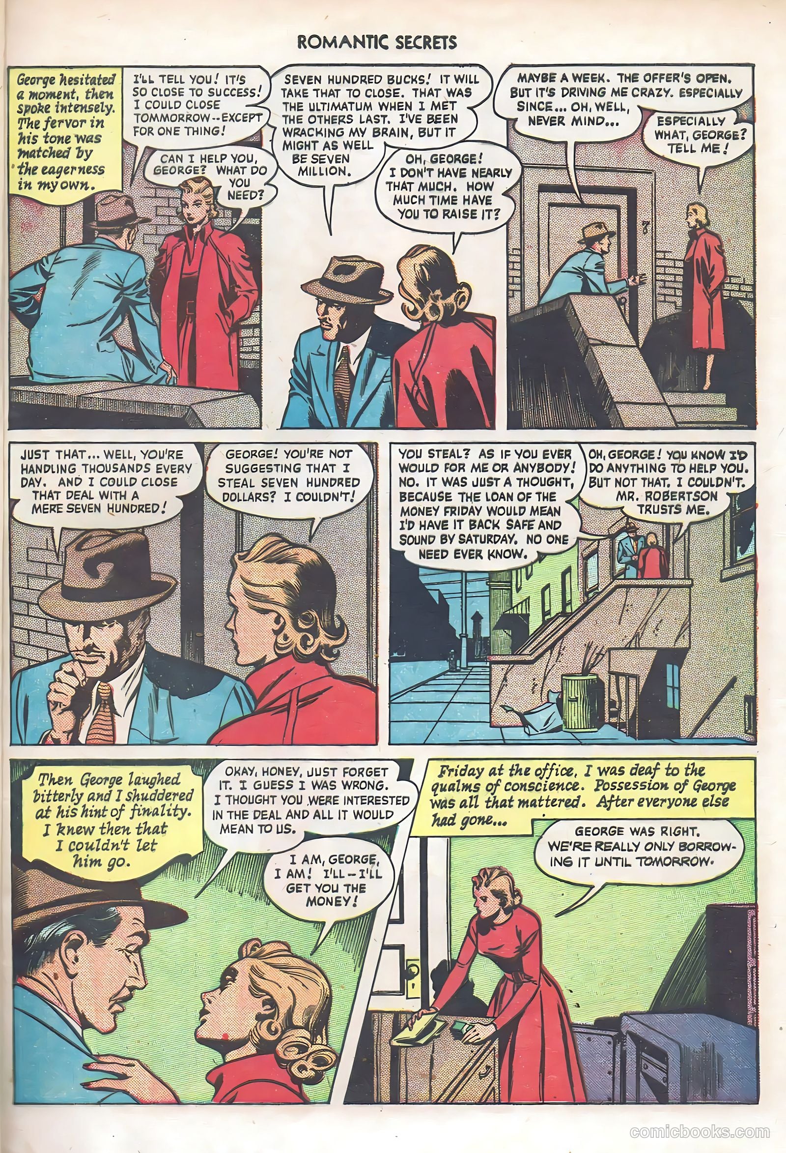 Romantic Secrets #6 (1950) — page 37 of 43