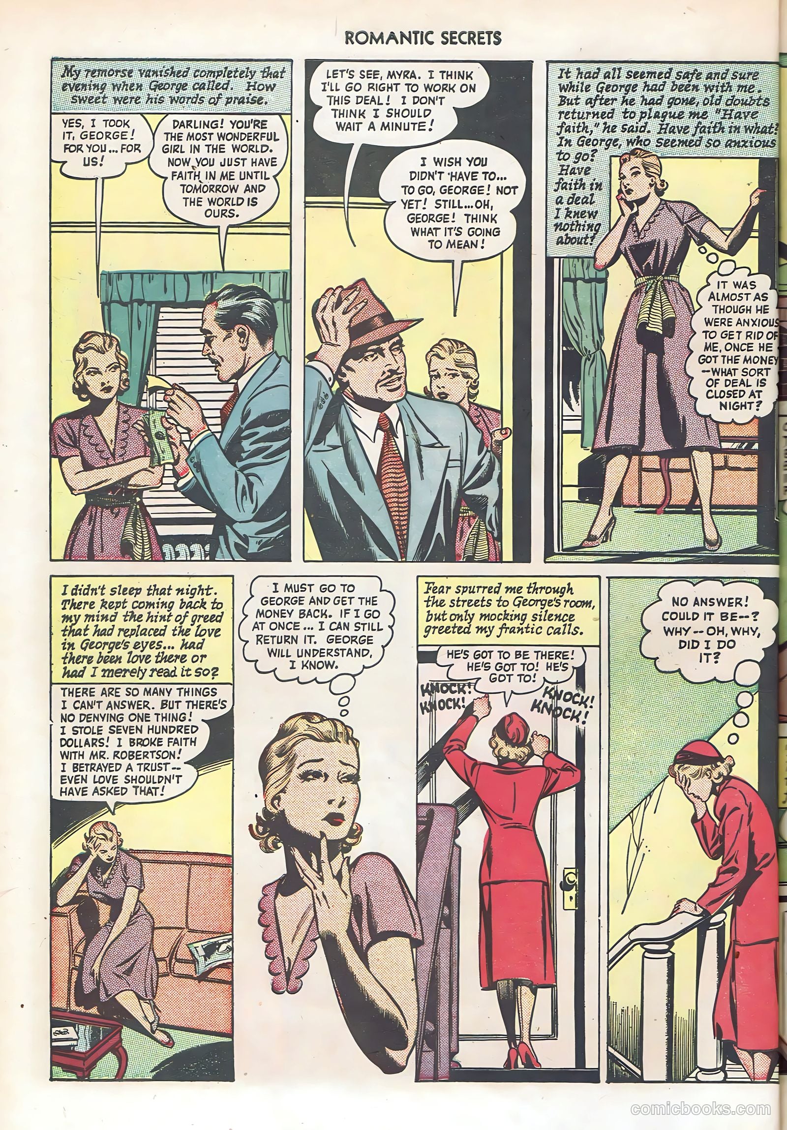 Romantic Secrets #6 (1950) — page 38 of 43