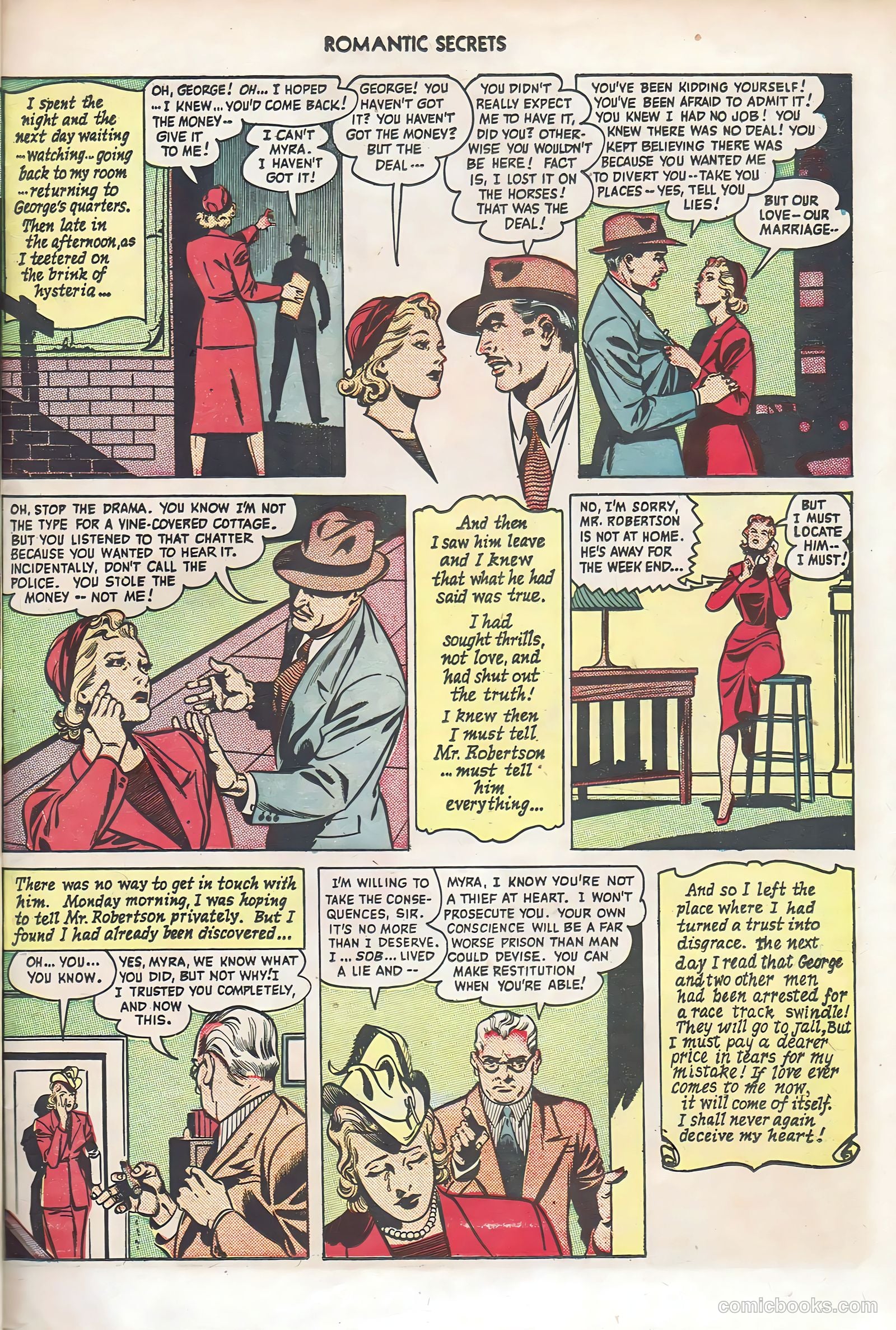 Romantic Secrets #6 (1950) — page 39 of 43