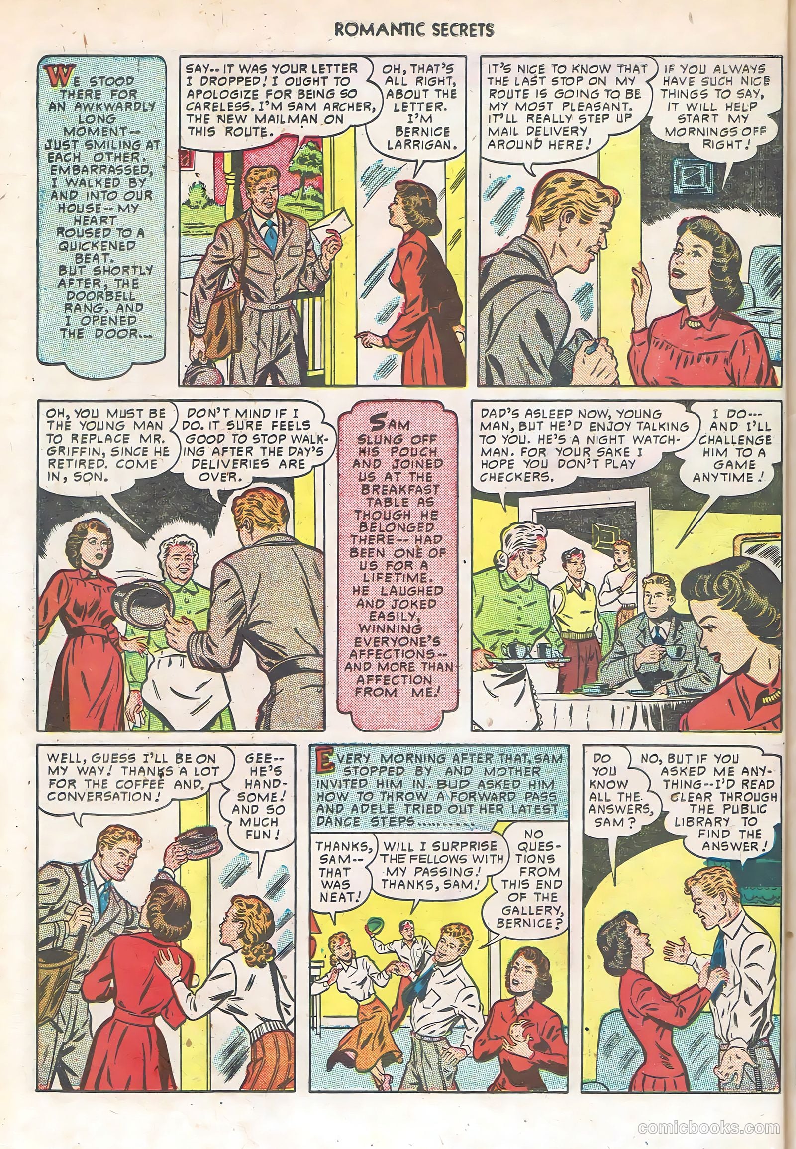 Romantic Secrets #6 (1950) — page 42 of 43