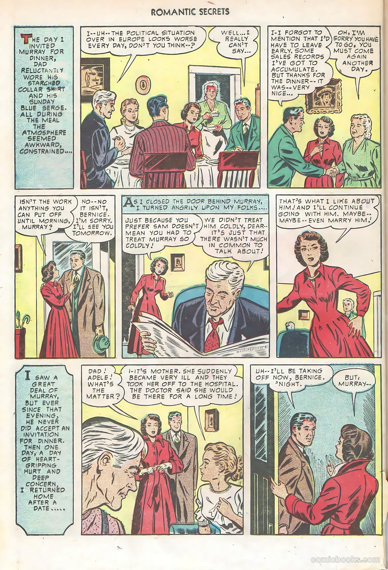 Romantic Secrets #6 (1950) — page 48 of 52
