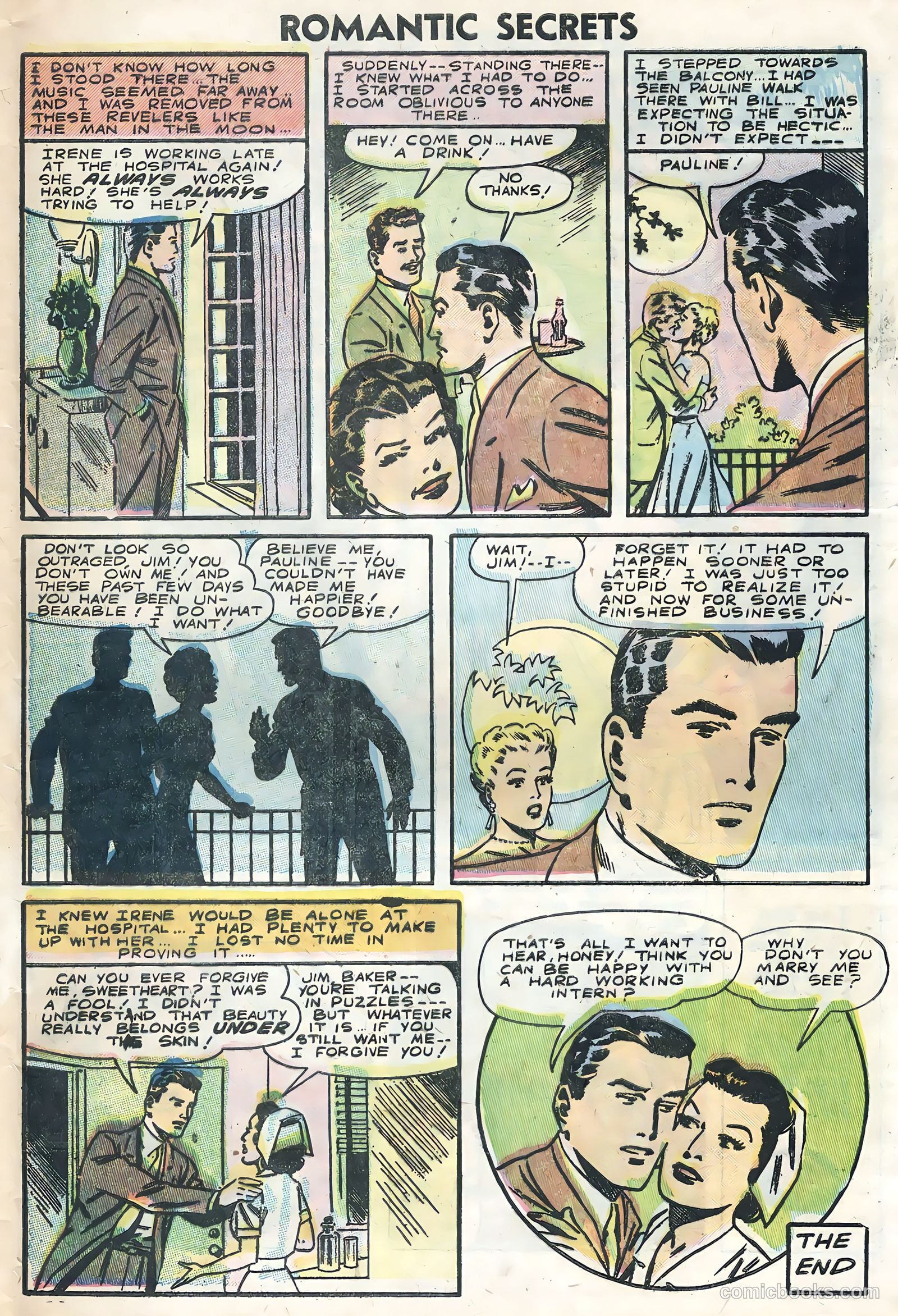 Romantic Secrets #6 (1956) — page 9 of 36