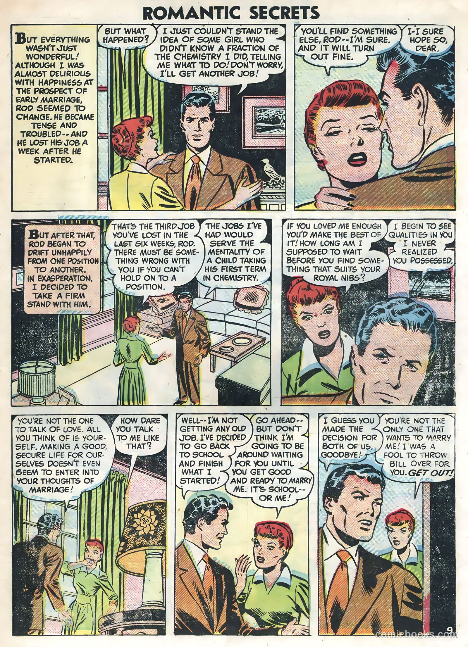 Romantic Secrets #6 (1956) — page 19 of 36