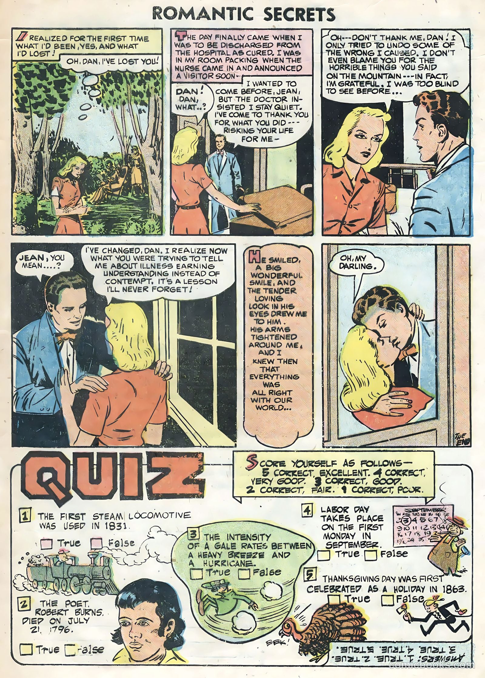 Romantic Secrets #6 (1956) — page 33 of 36