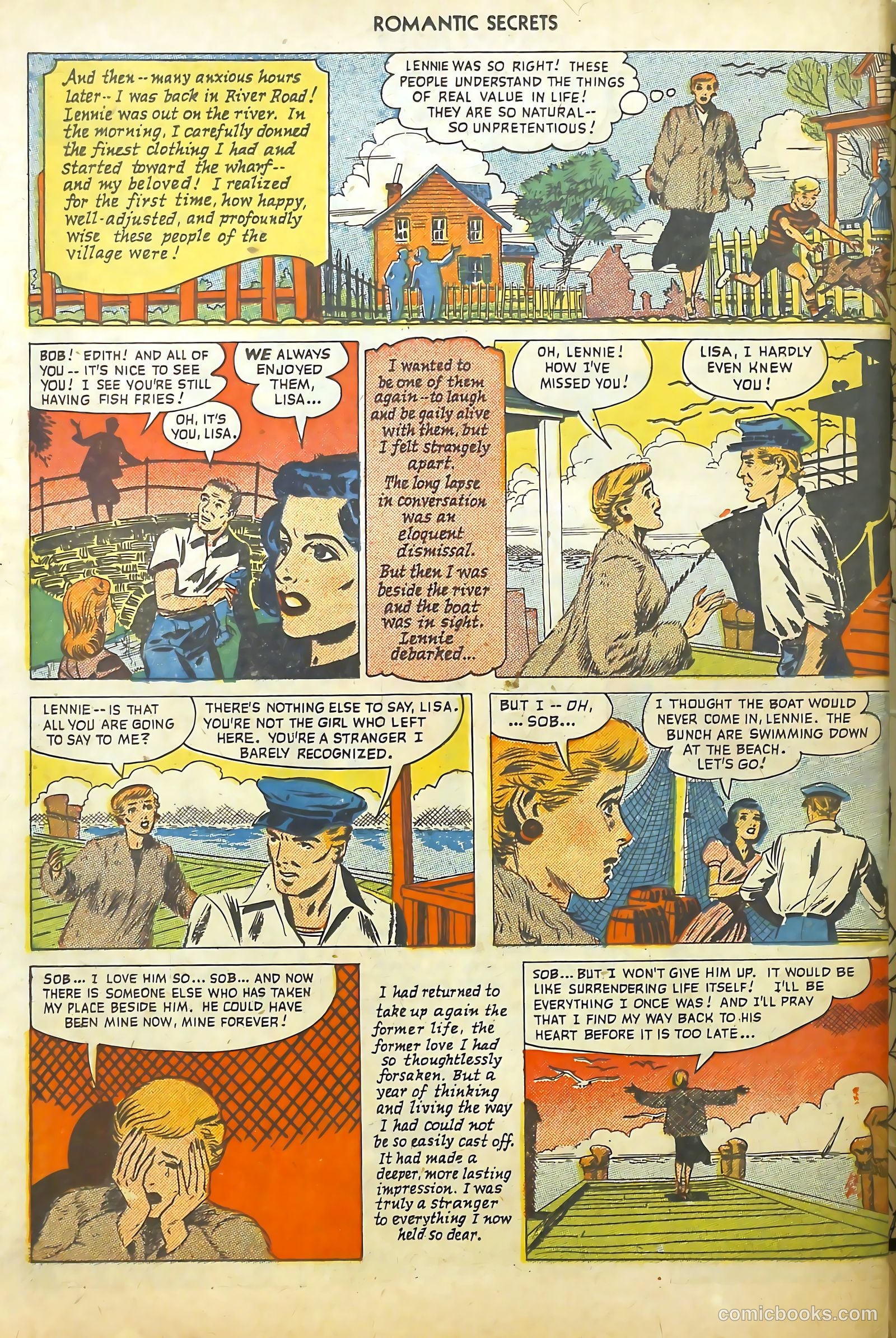 Romantic Secrets #8 (1950) — page 50 of 52