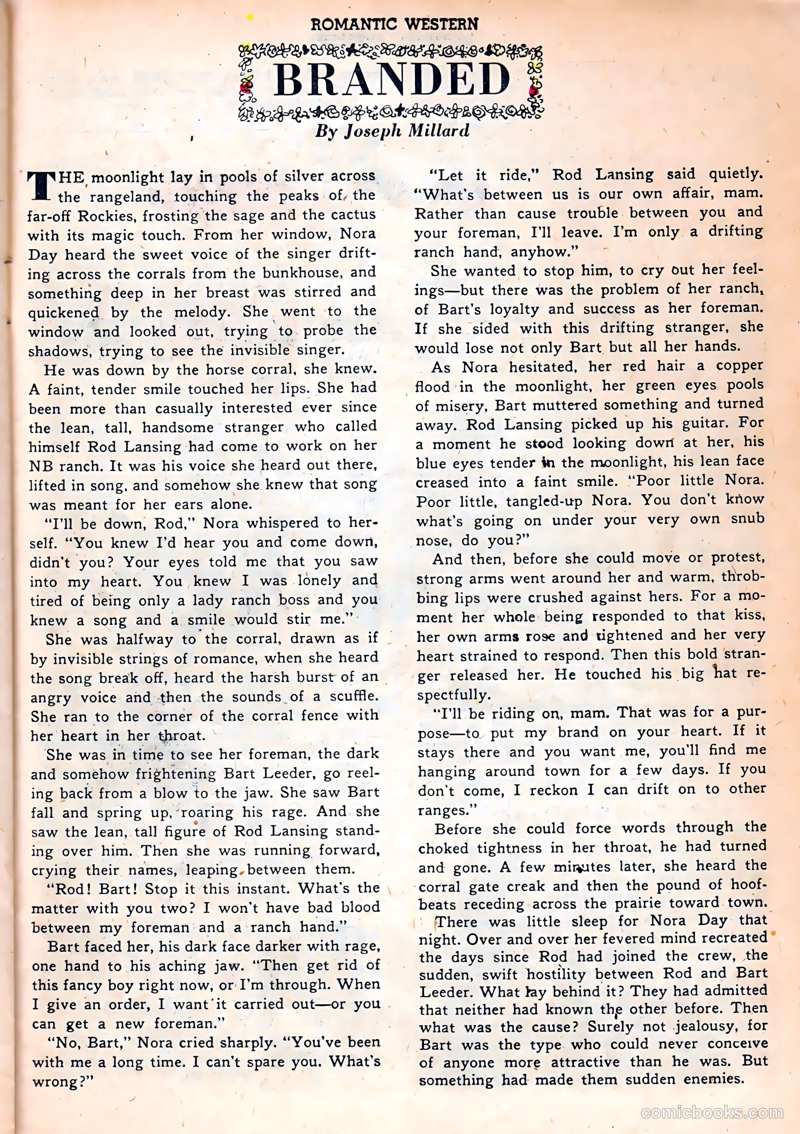 Romantic Western #2 (1950) — page 23 of 36
