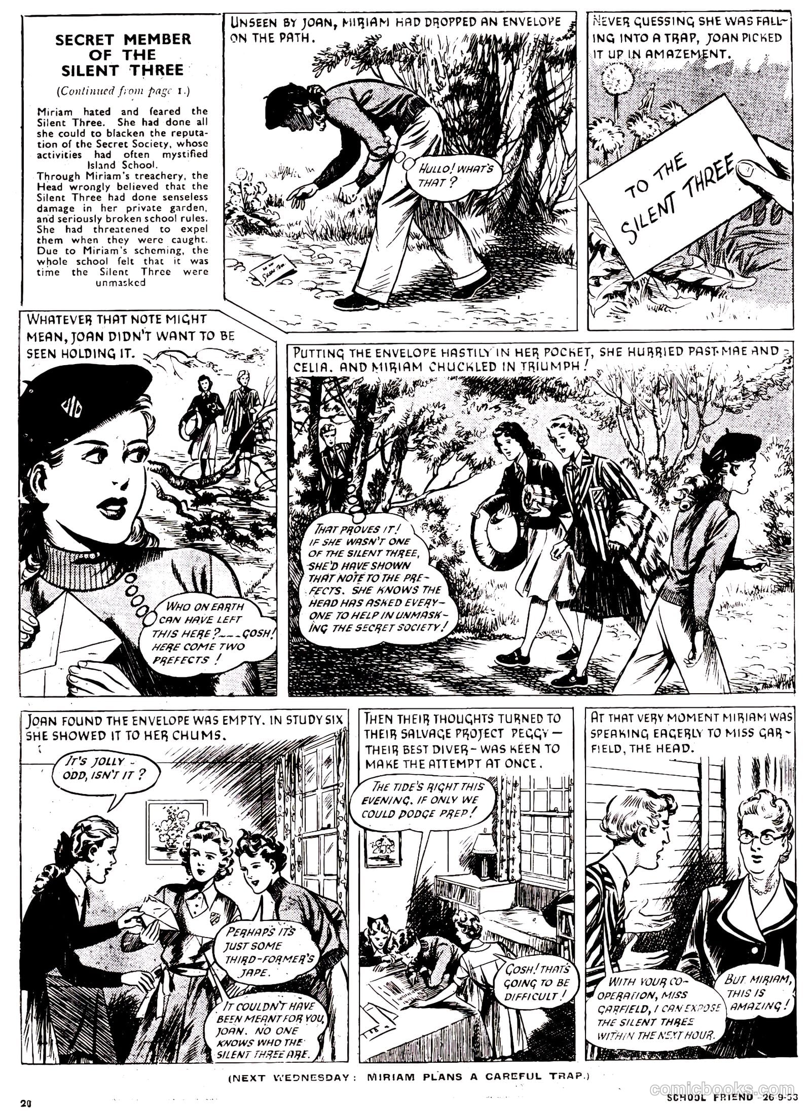 School Friend #176 (1953) — page 20 of 20