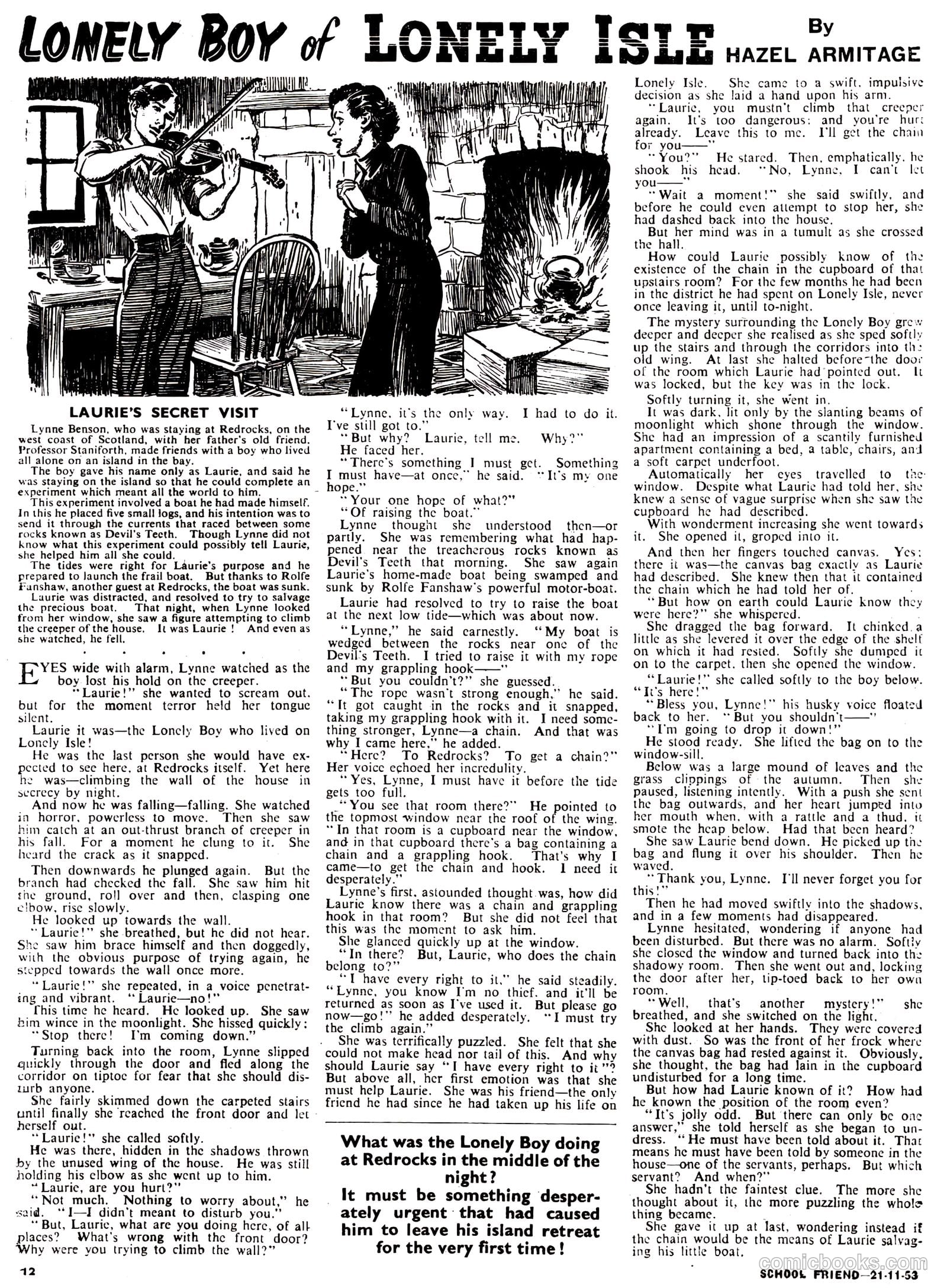 School Friend #184 (1953) — page 12 of 20