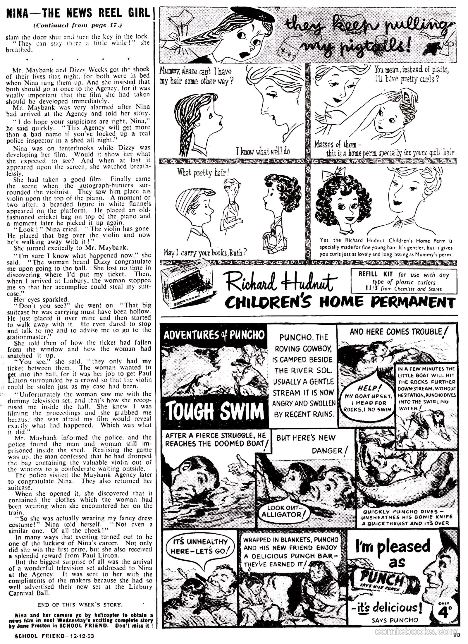 School Friend #187 (1953) — page 19 of 20