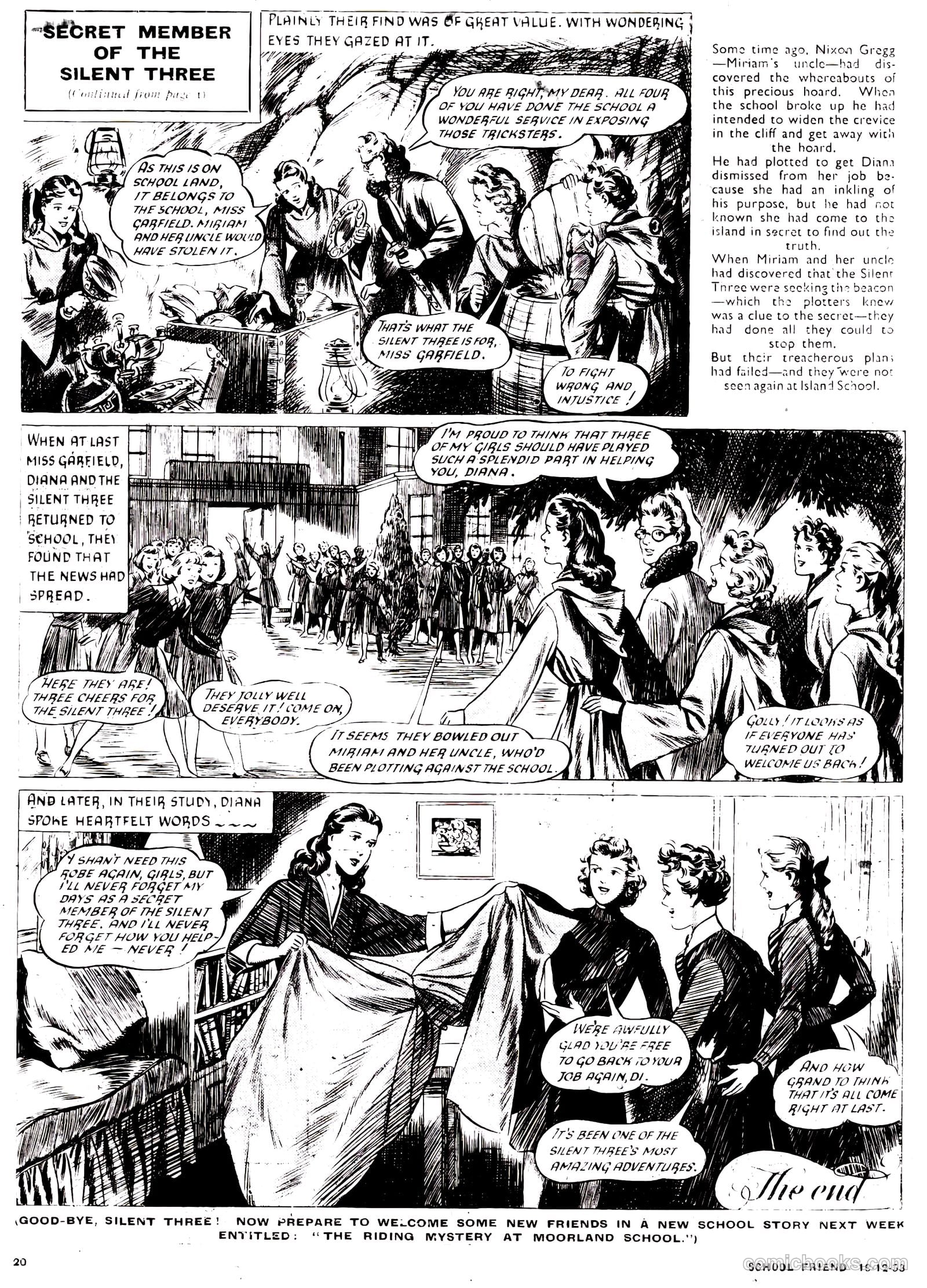 School Friend #188 (1953) — page 20 of 20