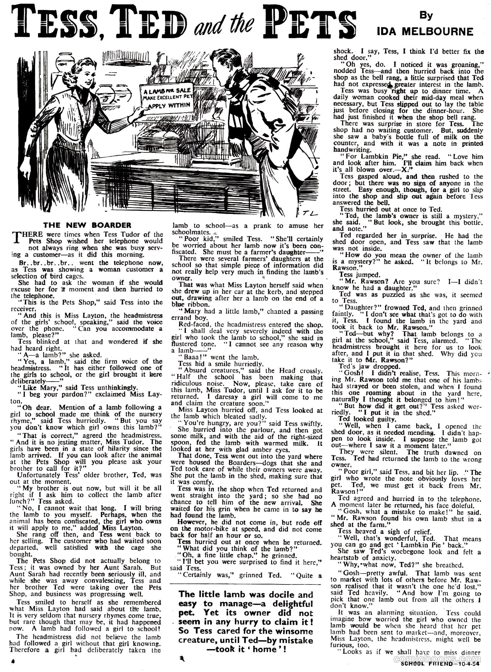 School Friend #204 (1954) — page 4 of 20