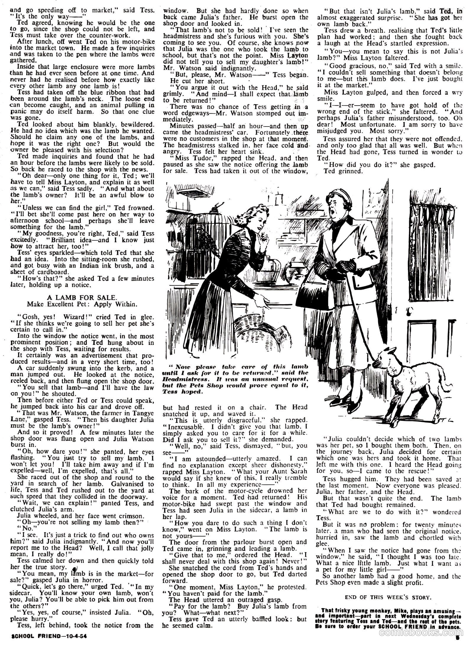 School Friend #204 (1954) — page 5 of 20