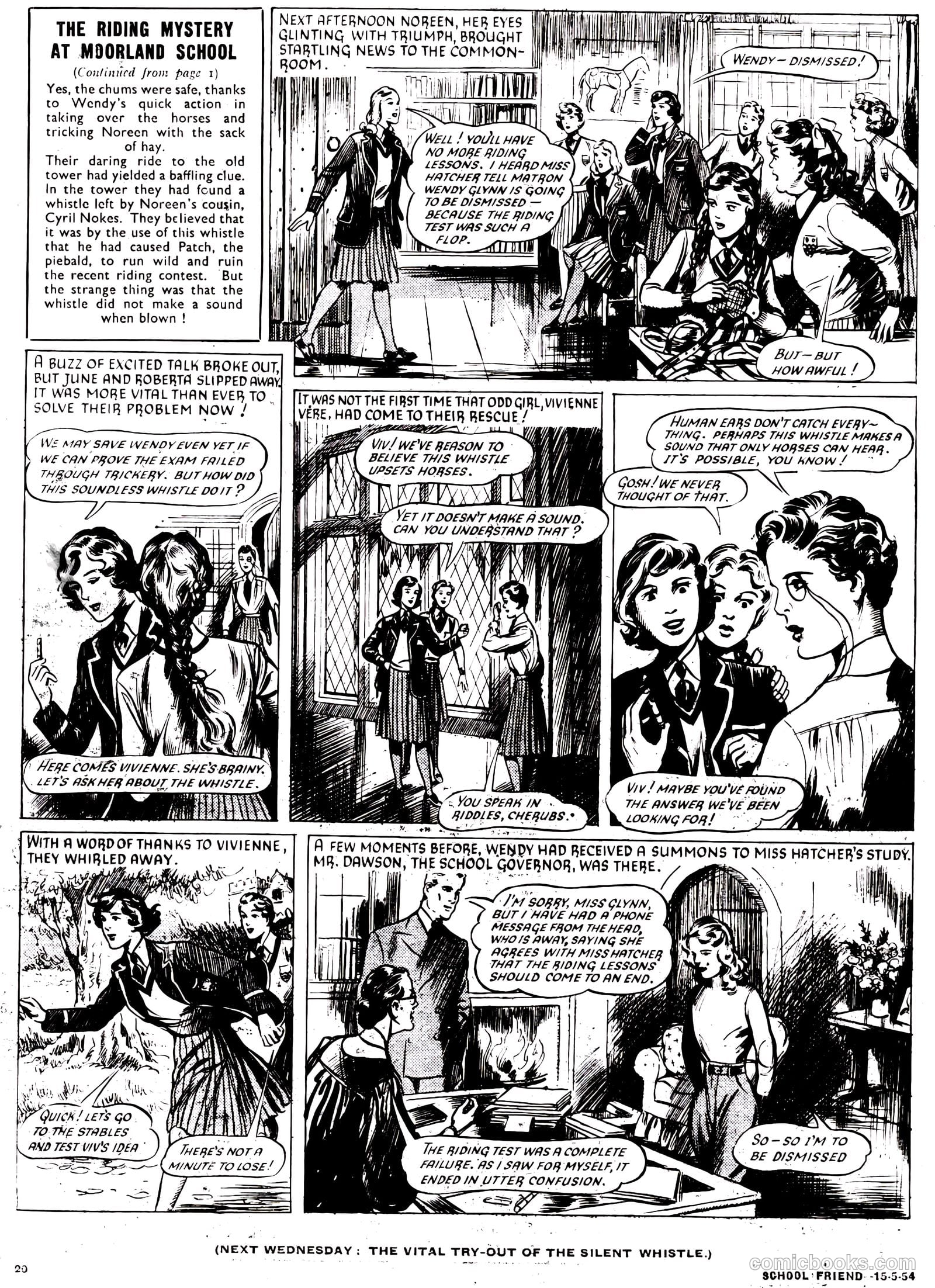 School Friend #209 (1954) — page 20 of 20