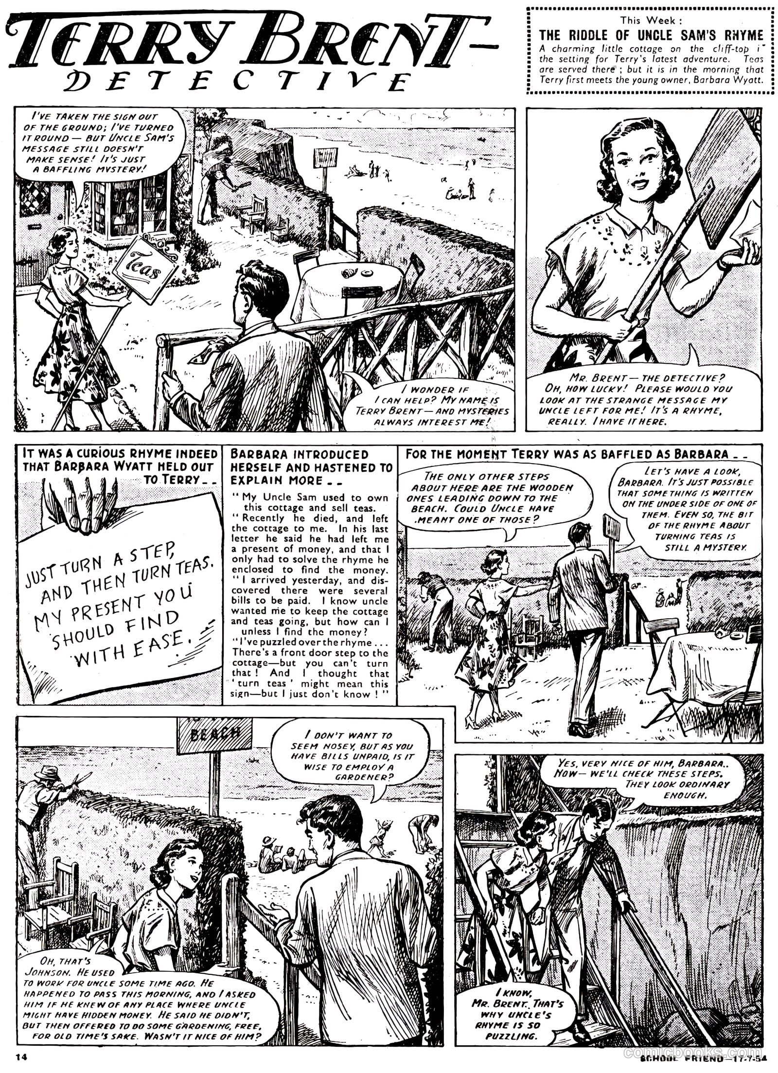 School Friend #218 (1954) — page 14 of 20