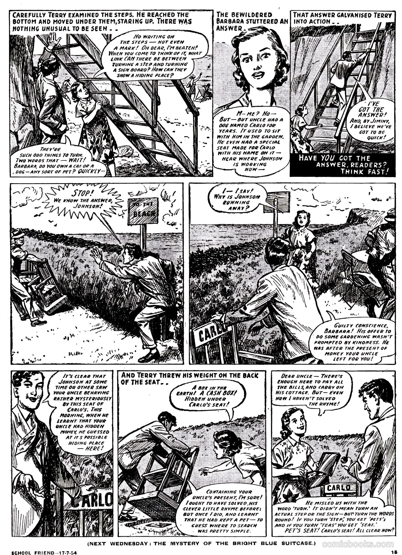 School Friend #218 (1954) — page 15 of 20