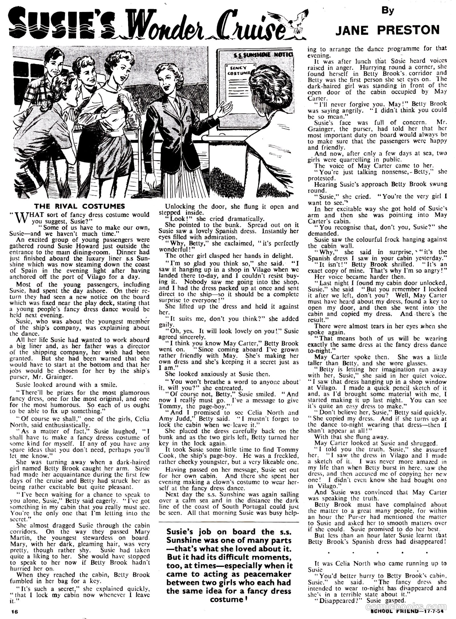 School Friend #218 (1954) — page 16 of 20