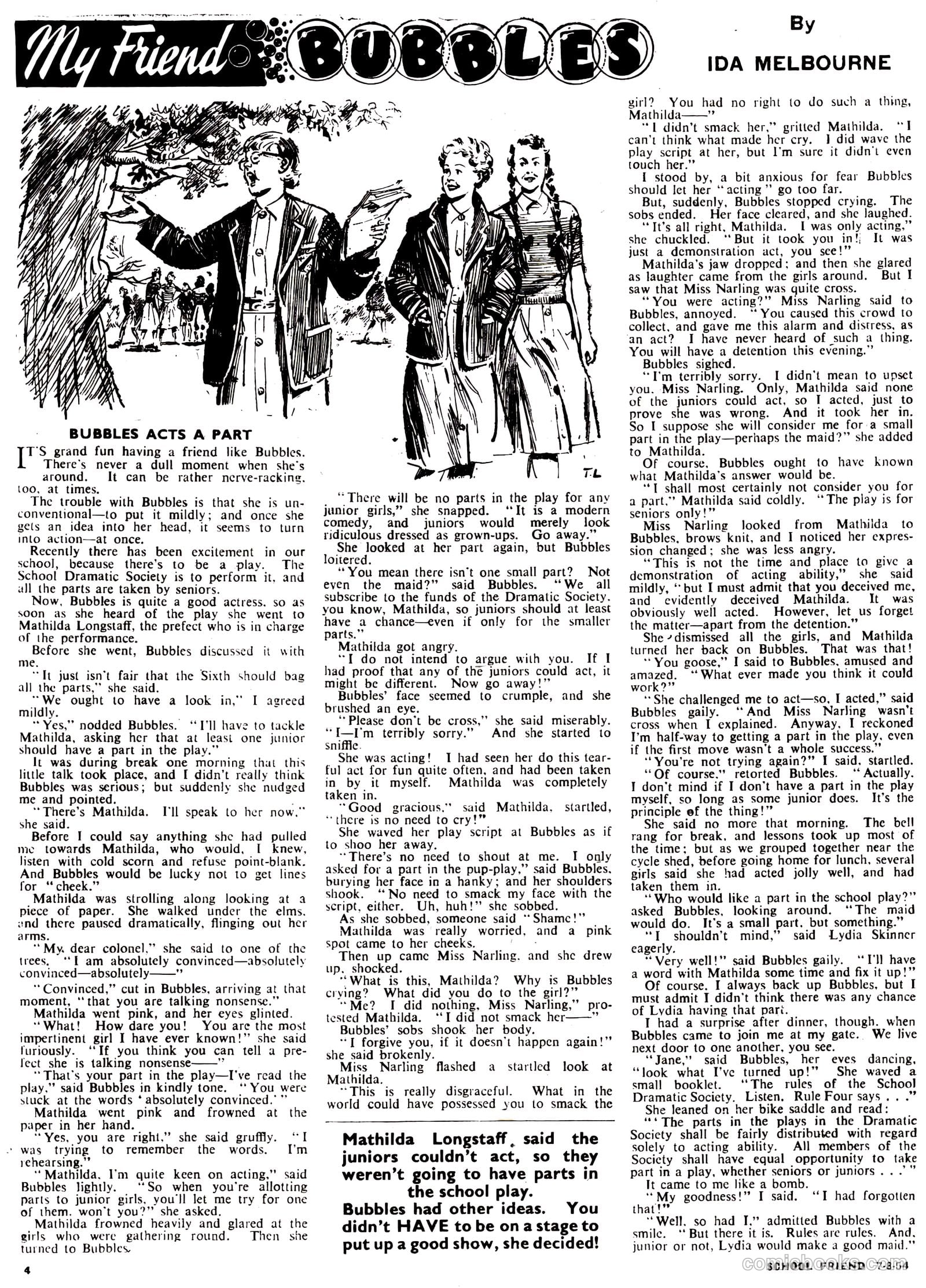 School Friend #221 (1954) — page 4 of 20