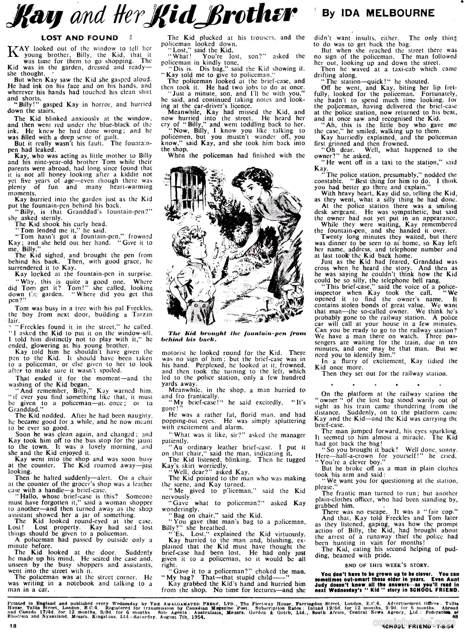 School Friend #221 (1954) — page 18 of 20